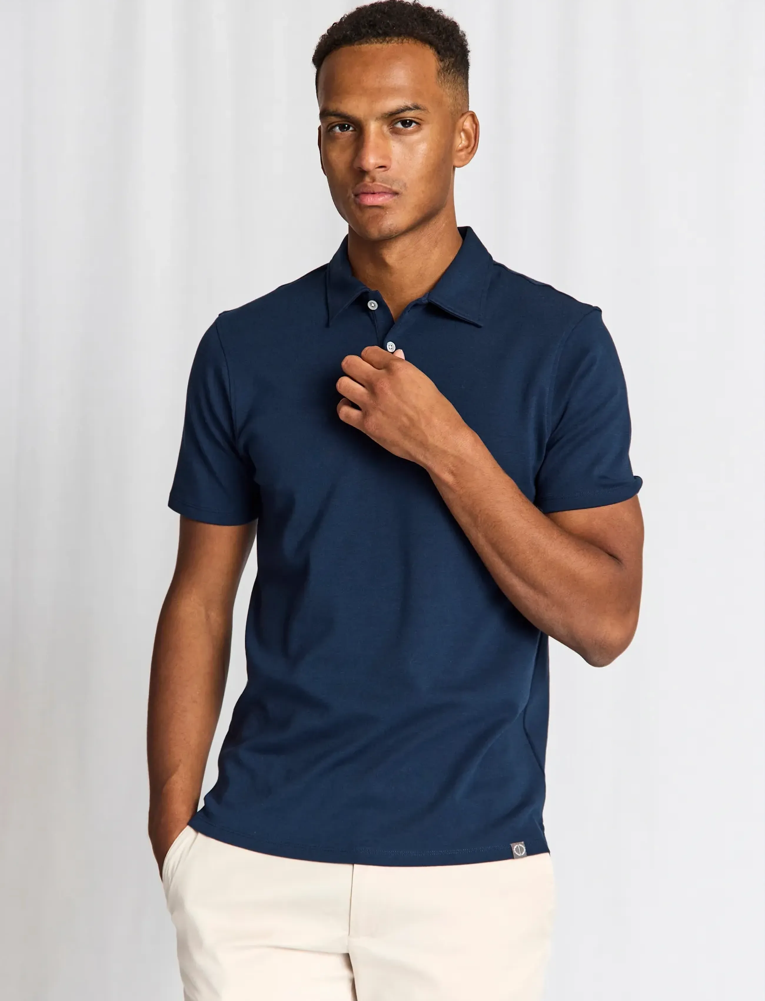 Bruun & Stengade BS Ios Regular Fit Polo Shirt - Poloer - NAVY / navy
