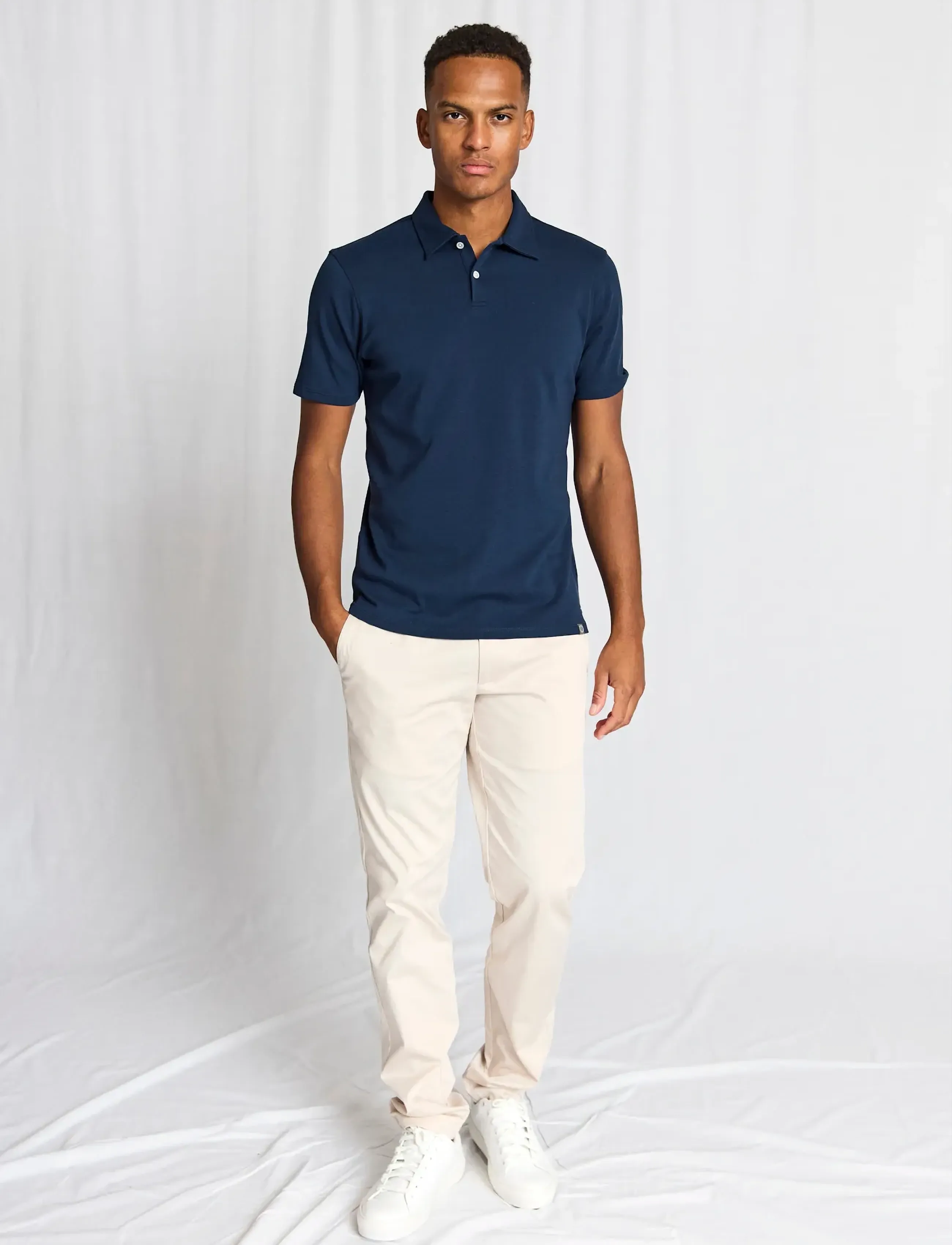 Bruun & Stengade - BS Ios Regular Fit Polo Shirt - kortærmede poloer - navy - 5