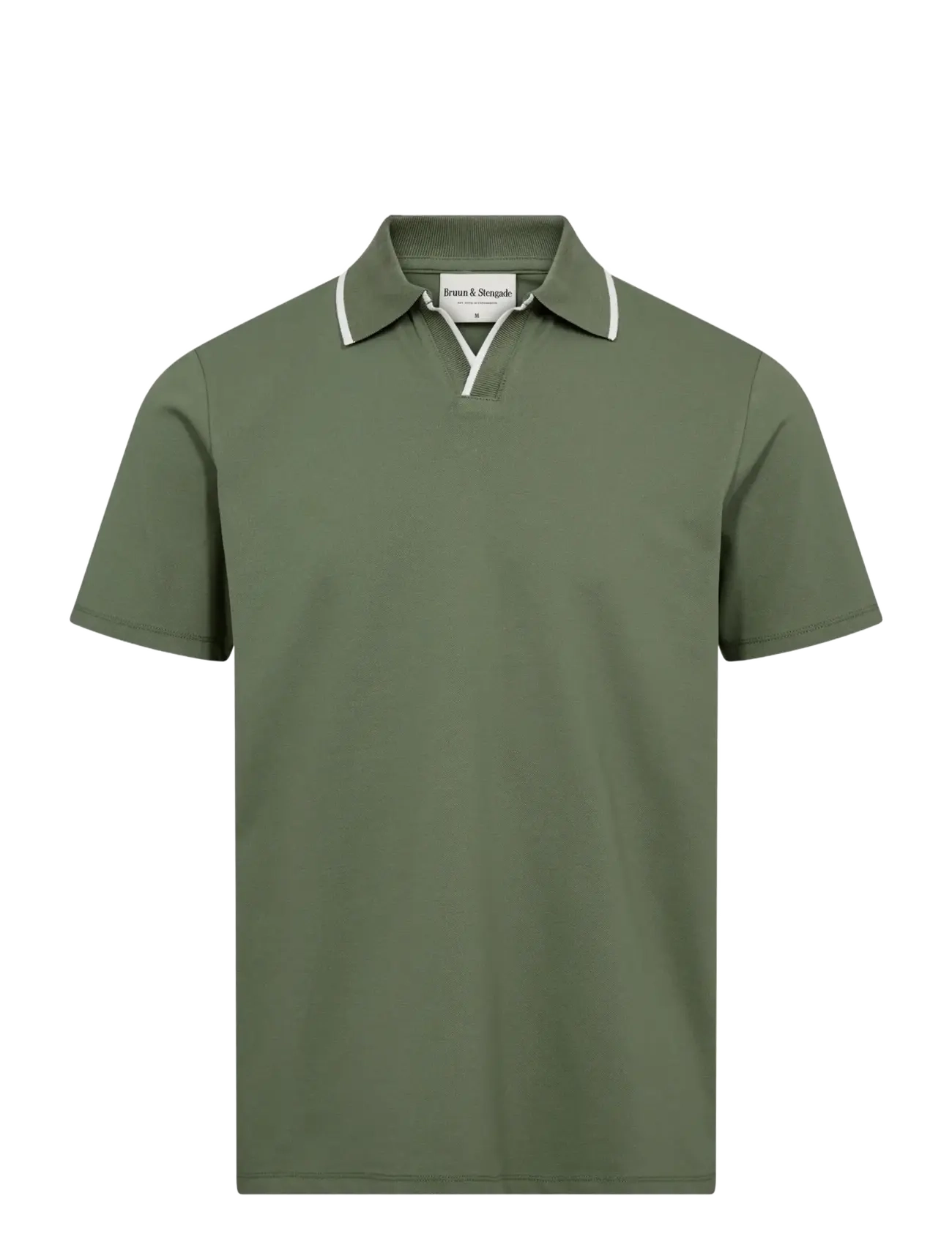 BRUUN & STENGADE Bs Syros Regular Fit Polo Shirt Khaki - M - Herren