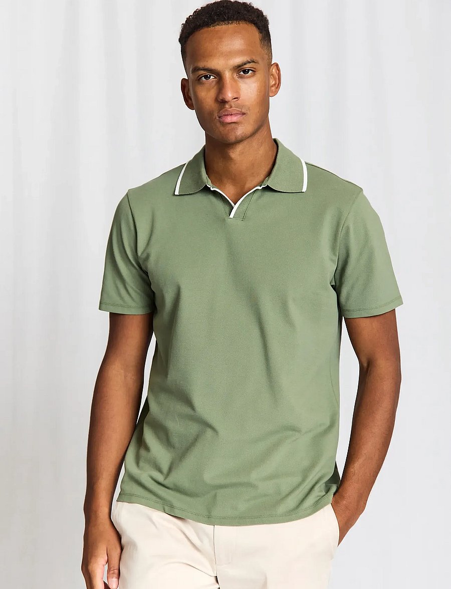 Bruun & Stengade - BS Syros Regular Fit Polo Shirt - lühikeste varrukatega polod - green - 0