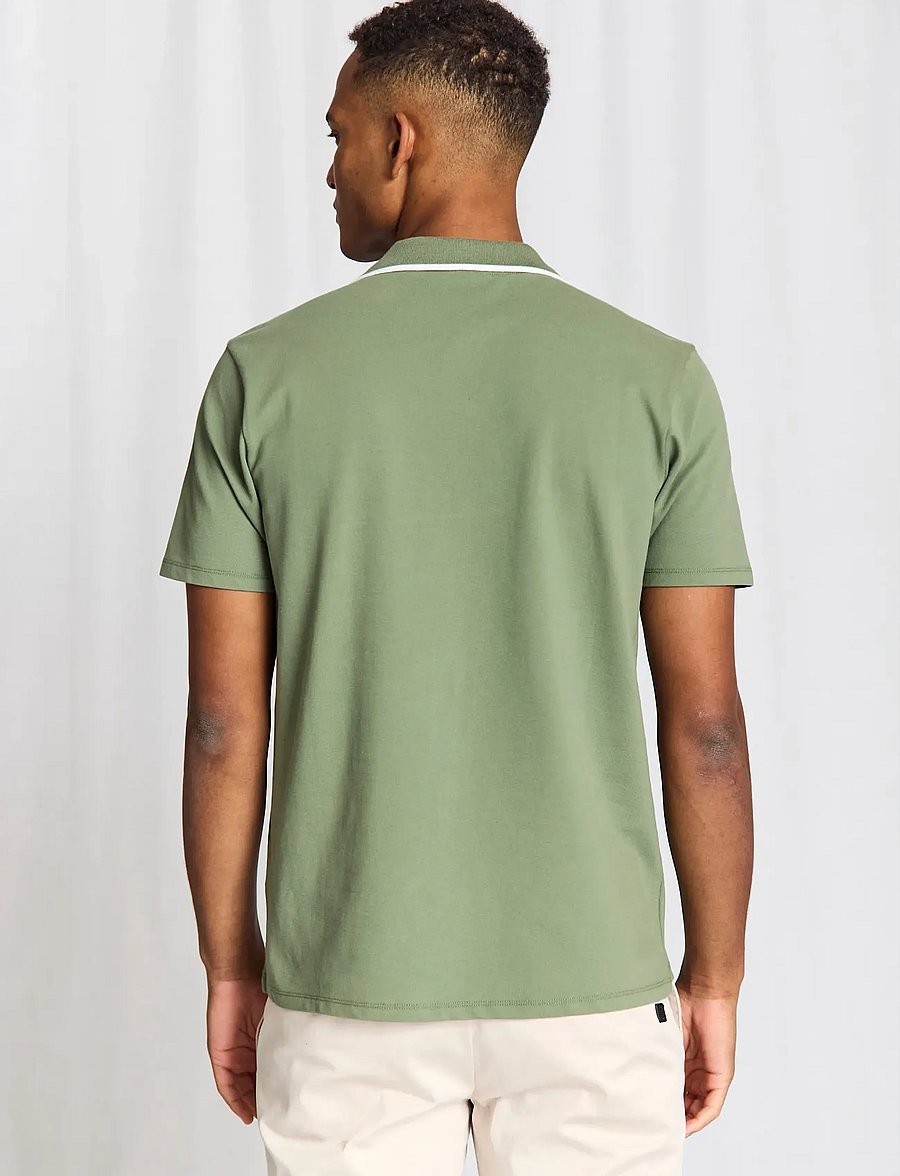 Bruun & Stengade - BS Syros Regular Fit Polo Shirt - lühikeste varrukatega polod - green - 3