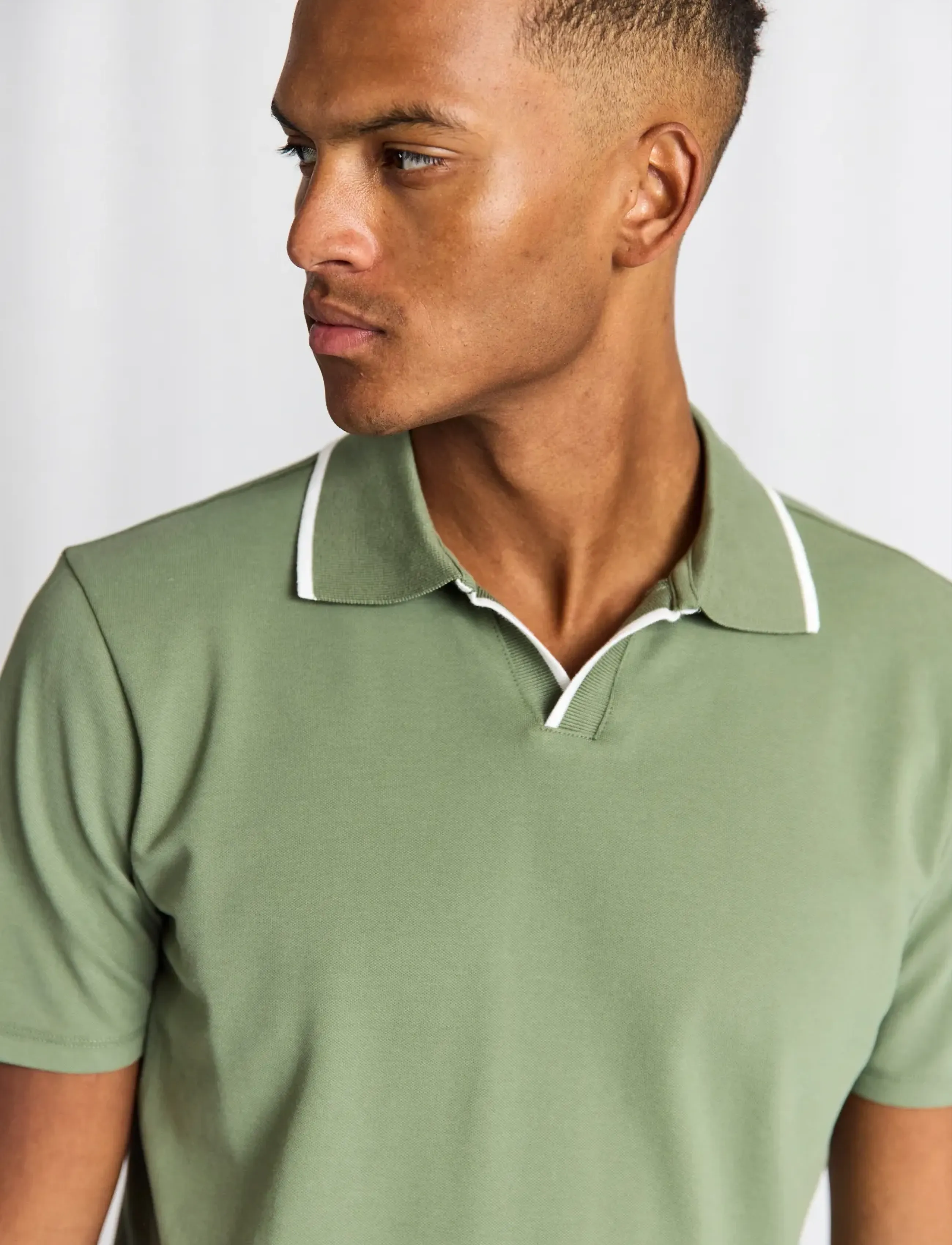 Bruun & Stengade - BS Syros Regular Fit Polo Shirt - kortærmede poloer - green - 4