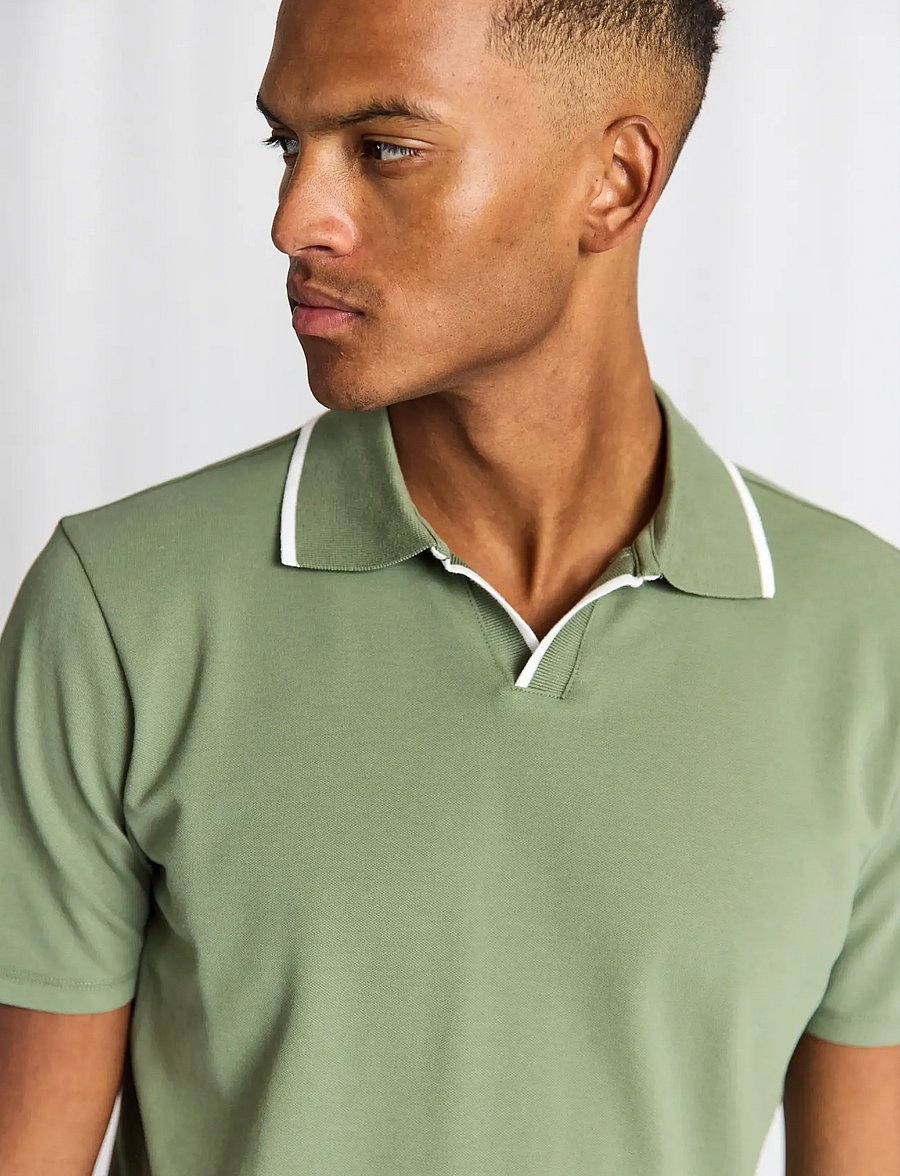 Bruun & Stengade - BS Syros Regular Fit Polo Shirt - lühikeste varrukatega polod - green - 4