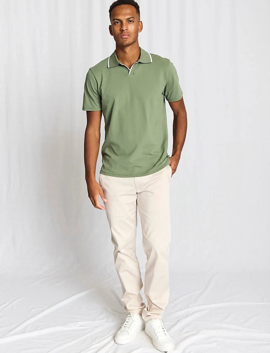 Bruun & Stengade - BS Syros Regular Fit Polo Shirt - lühikeste varrukatega polod - green - 5
