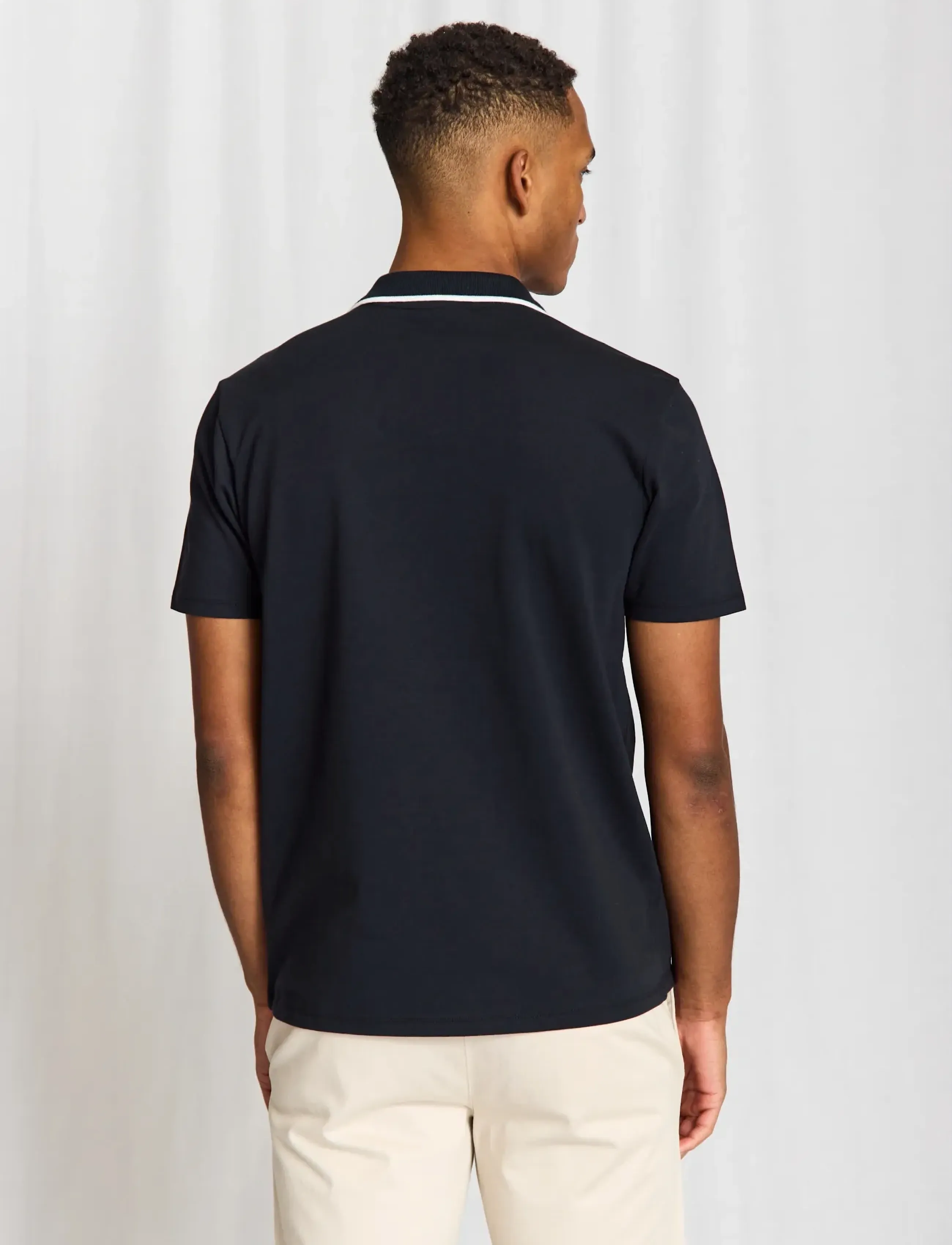 Bruun & Stengade - BS Syros Regular Fit Polo Shirt - kortærmede poloer - navy - 3