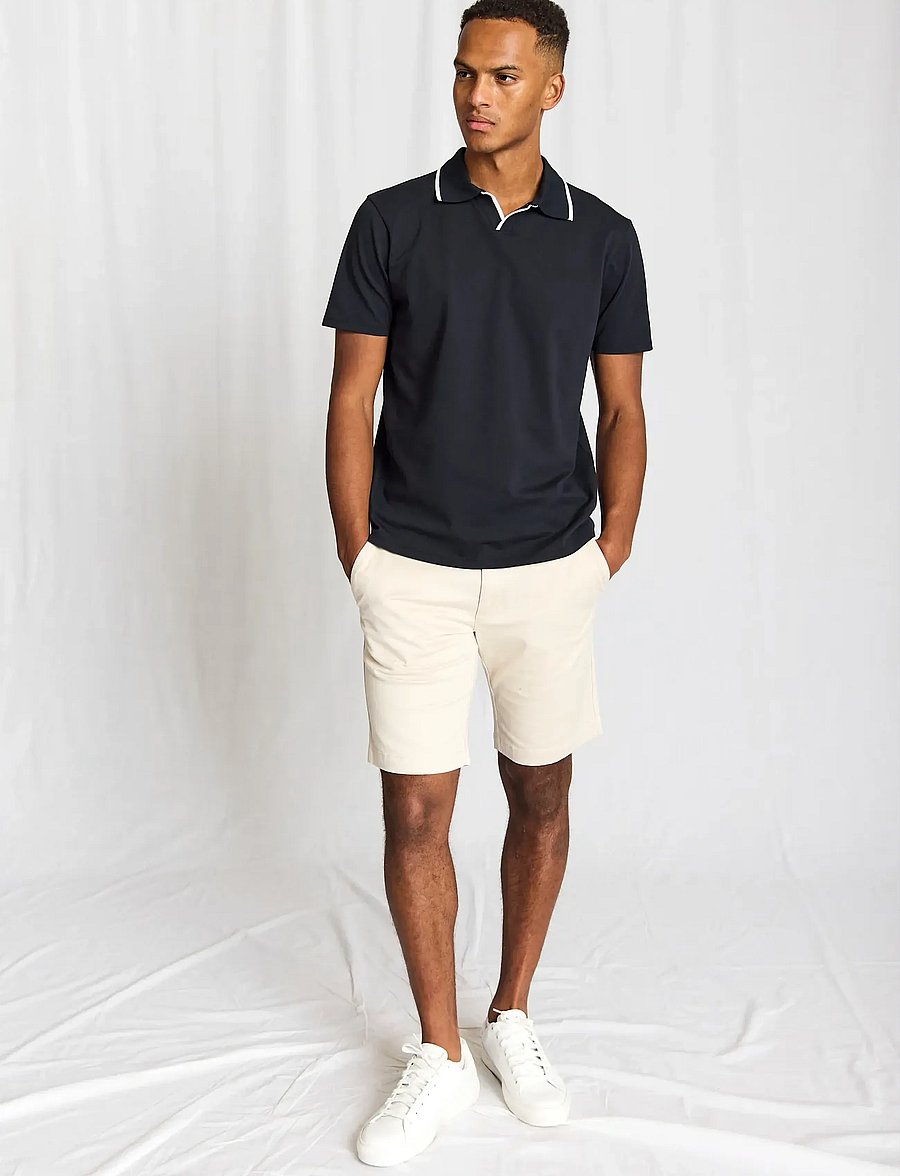 Bruun & Stengade - BS Syros Regular Fit Polo Shirt - short-sleeved polos - navy - 5