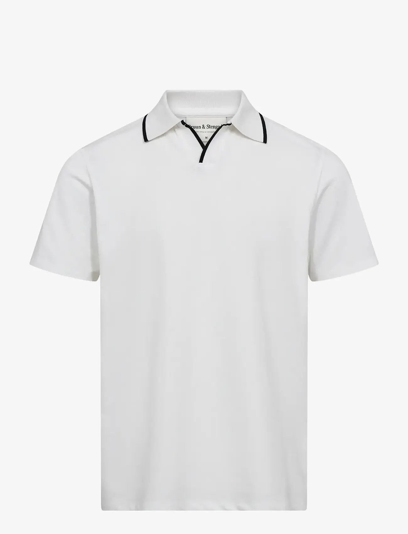 Bruun & Stengade - BS Syros Regular Fit Polo Shirt - short-sleeved polos - white - 1