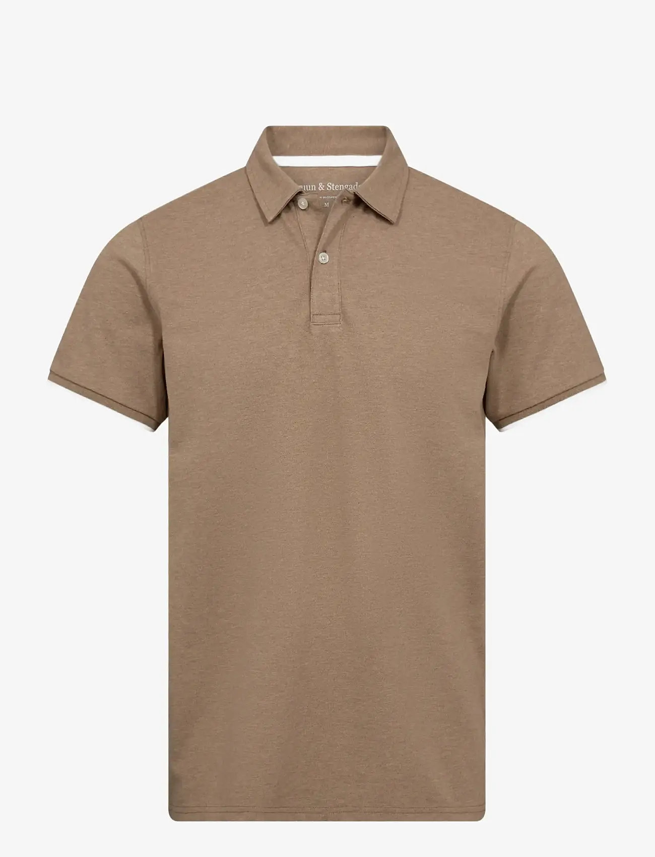 Bruun & Stengade - BS Delos Regular Fit Polo Shirt - kortærmede poloer - brown - 1