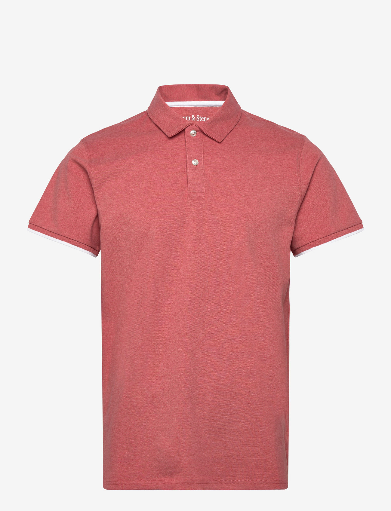 Bruun & Stengade - BS Delos Regular Fit Polo Shirt - kortærmede poloer - dusty clay - 1