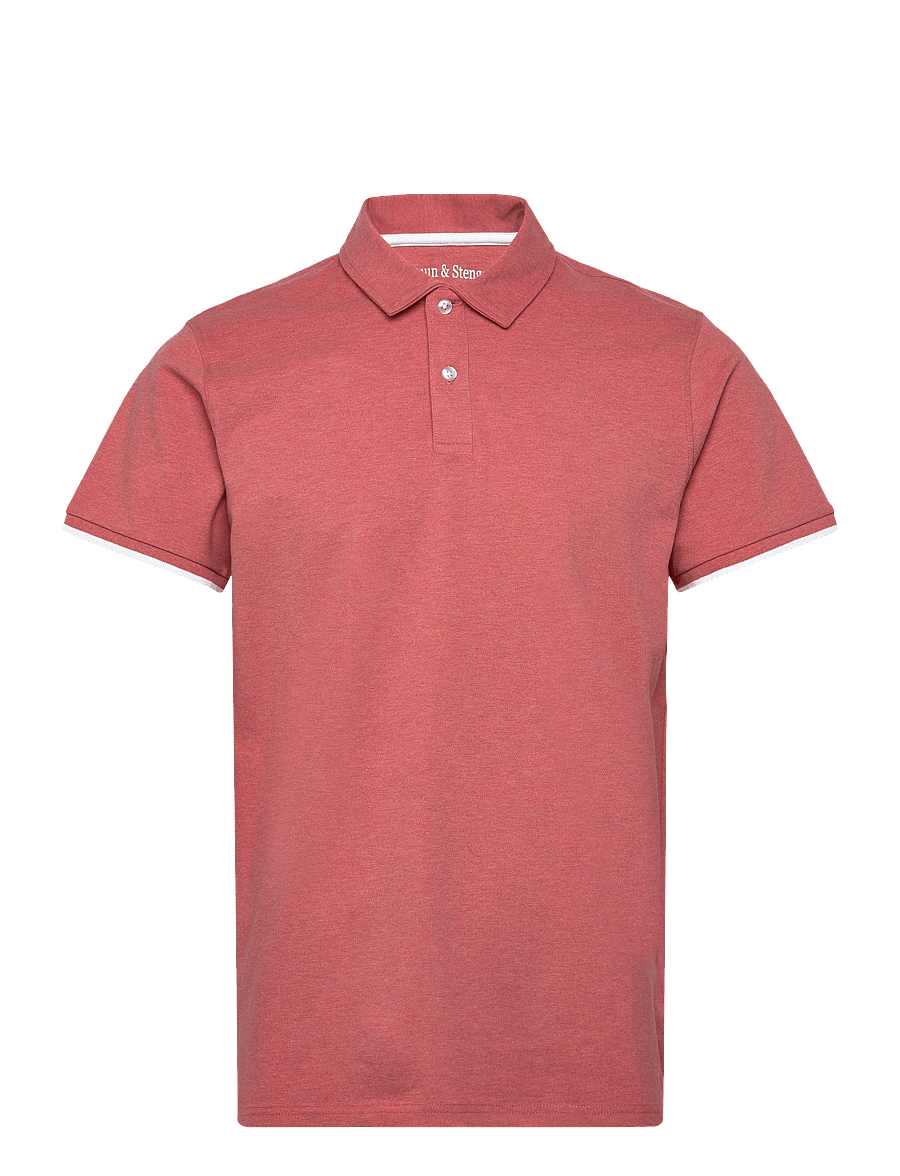Bruun & Stengade - BS Delos Regular Fit Polo Shirt - lühikeste varrukatega polod - dusty clay - 1