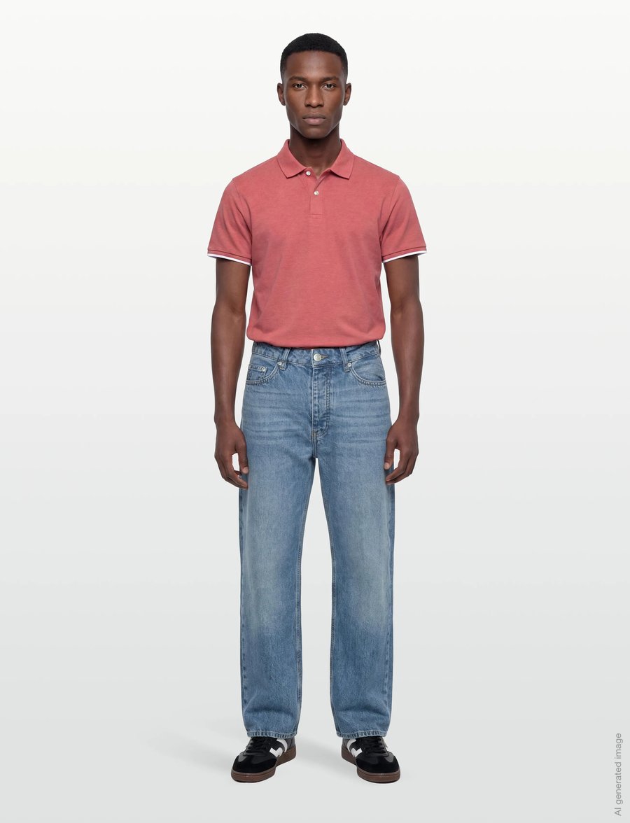 Bruun & Stengade - BS Delos Regular Fit Polo Shirt - lühikeste varrukatega polod - dusty clay - 0