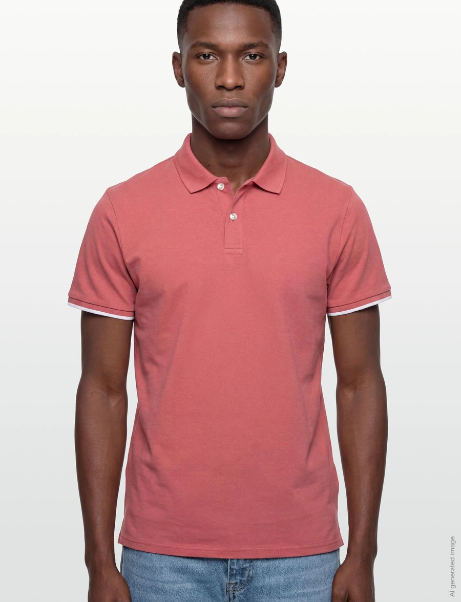 Bruun & Stengade - BS Delos Regular Fit Polo Shirt - lühikeste varrukatega polod - dusty clay - 3