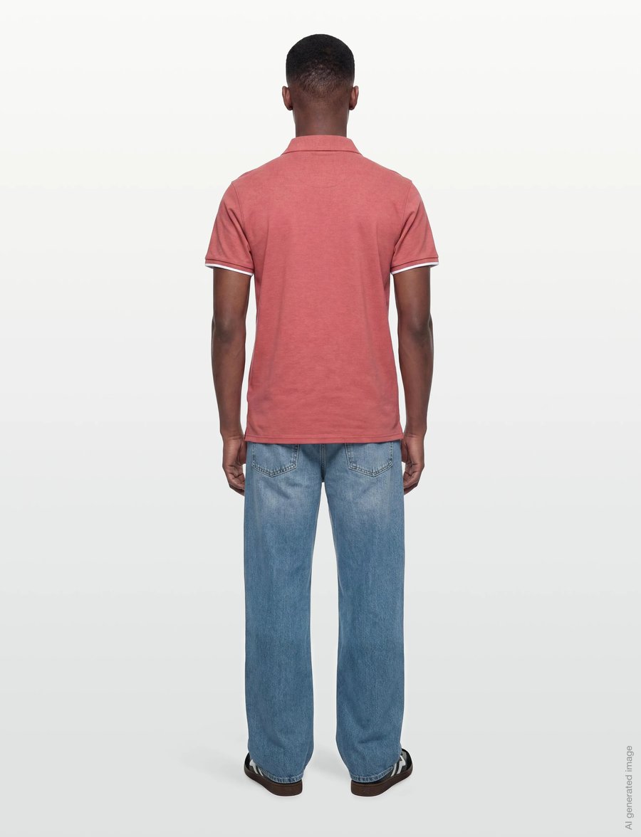 Bruun & Stengade - BS Delos Regular Fit Polo Shirt - lühikeste varrukatega polod - dusty clay - 4
