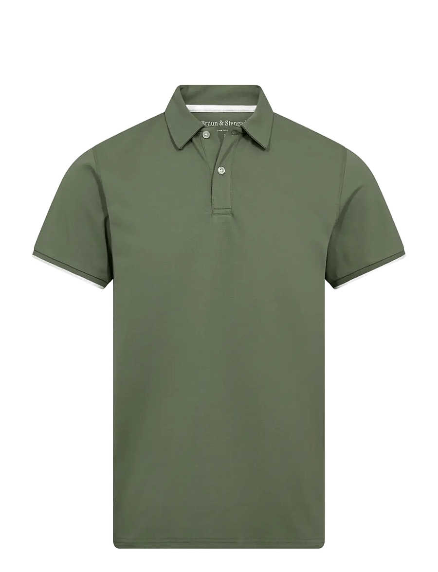 Bruun & Stengade - BS Delos Regular Fit Polo Shirt - polos à manches courtes - green - 1