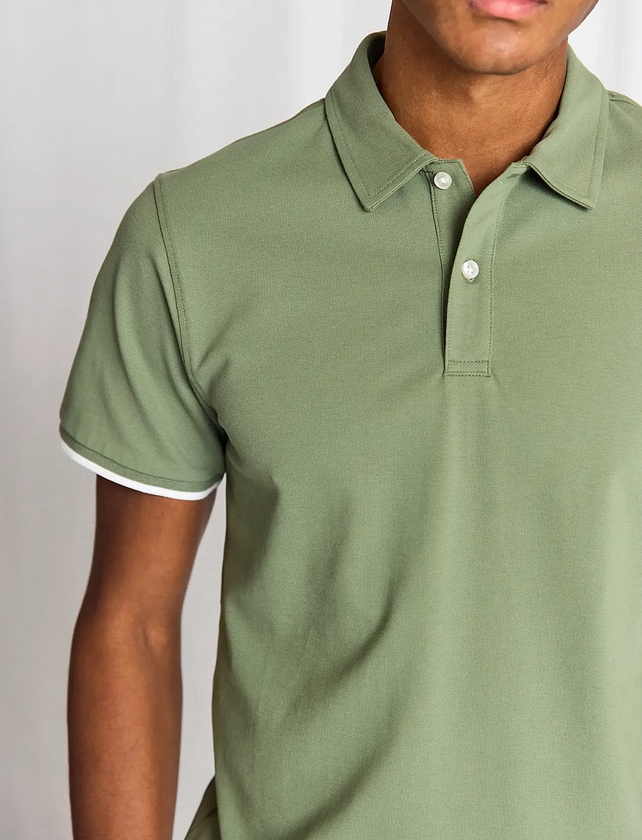 Bruun & Stengade - BS Delos Regular Fit Polo Shirt - polos à manches courtes - green - 4