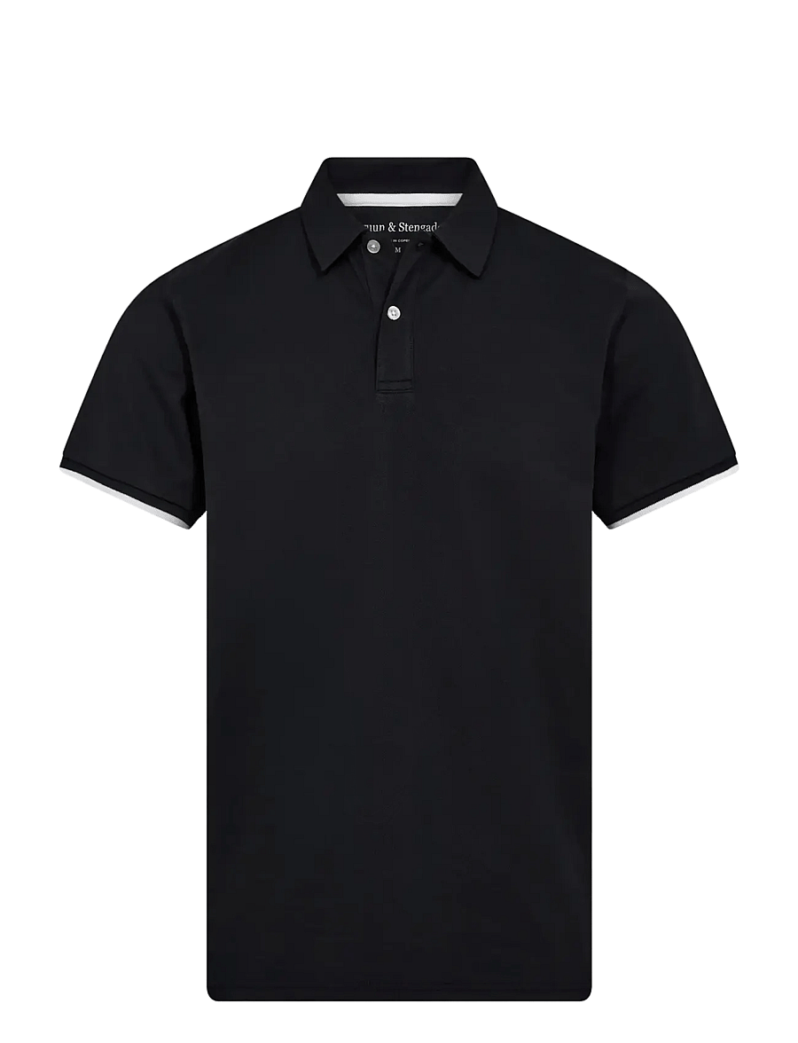 Bruun & Stengade - BS Delos Regular Fit Polo Shirt - lühikeste varrukatega polod - navy - 1