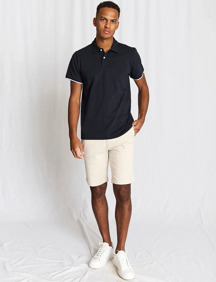 Bruun & Stengade - BS Delos Regular Fit Polo Shirt - lühikeste varrukatega polod - navy - 0