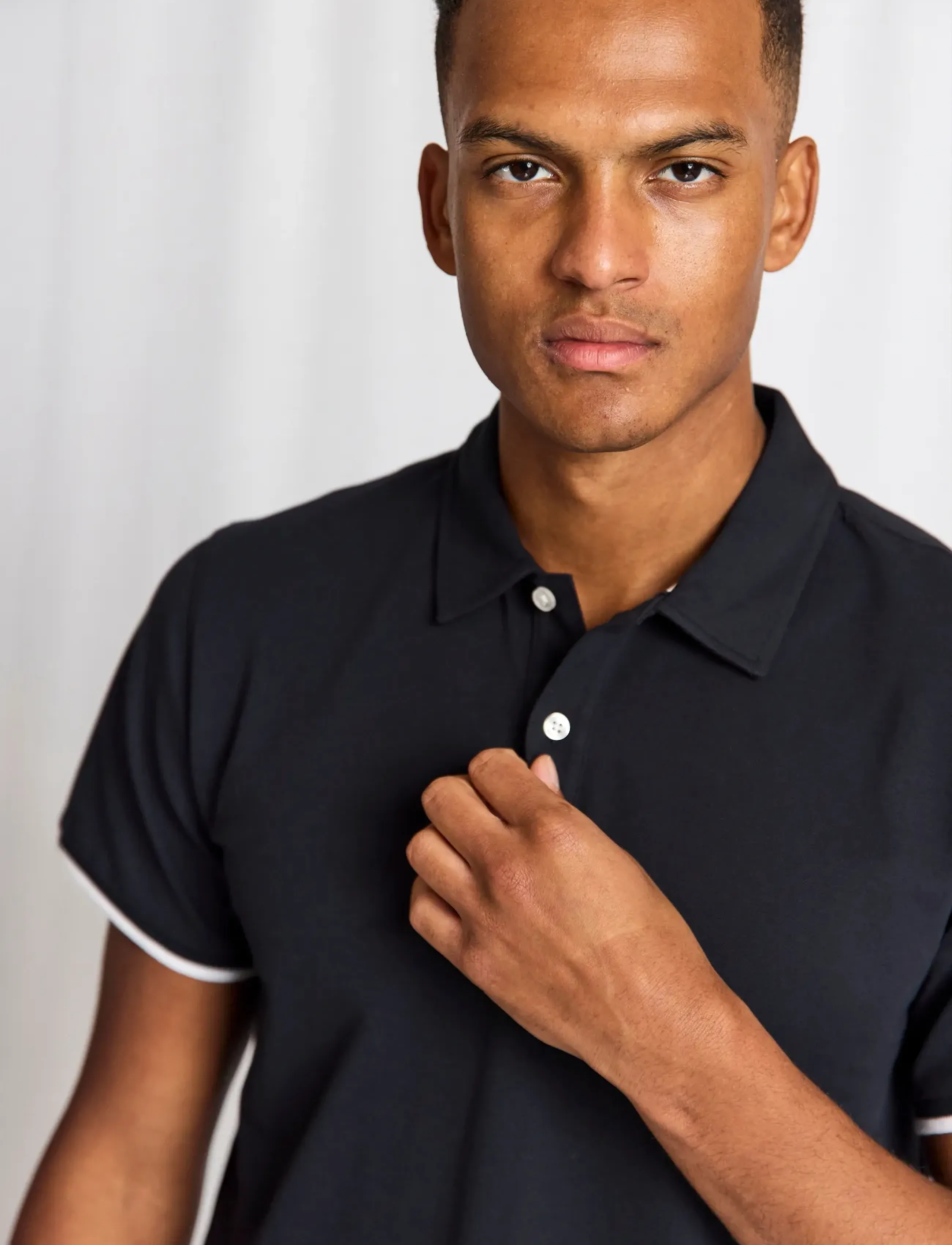 Bruun & Stengade - BS Delos Regular Fit Polo Shirt - kurzärmelig - navy - 5