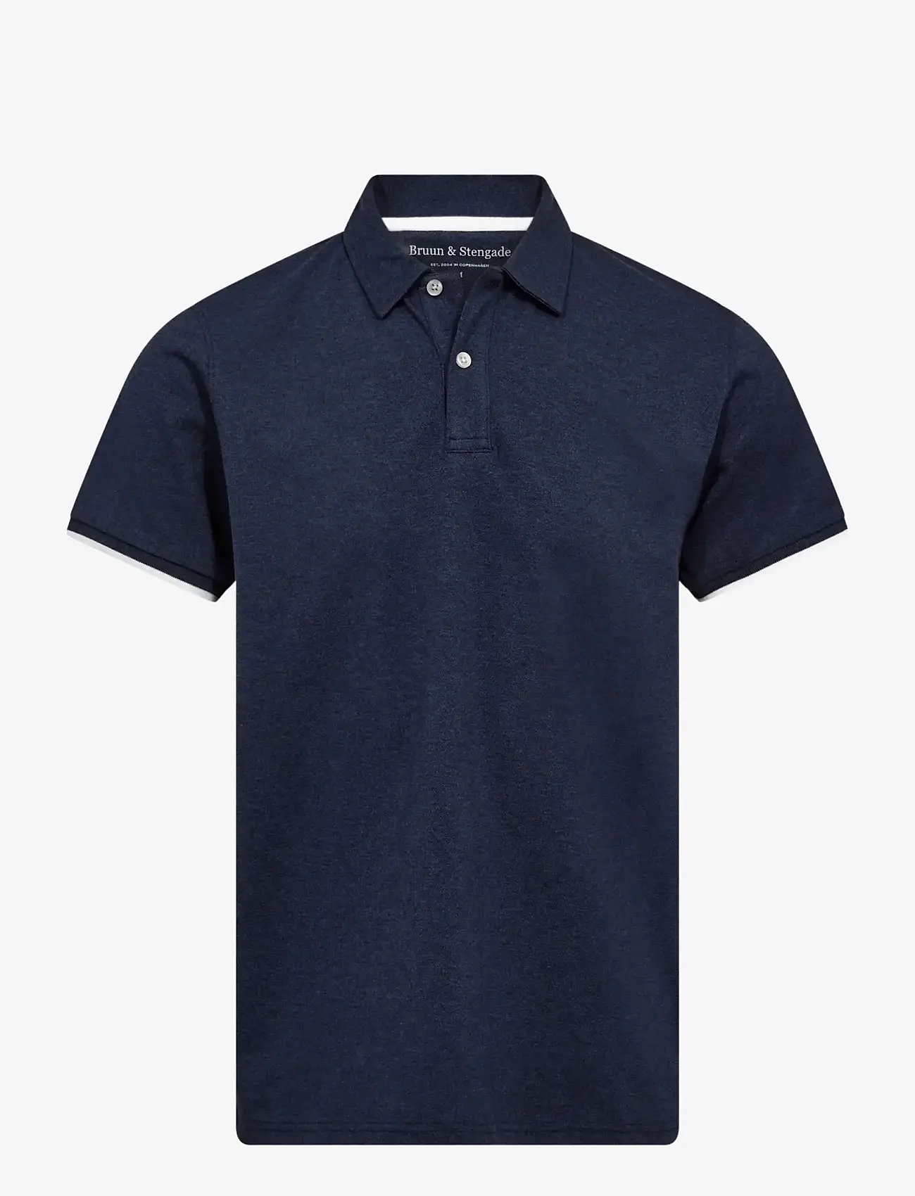 Bruun & Stengade - BS Delos Regular Fit Polo Shirt - kortærmede poloer - ocean - 1