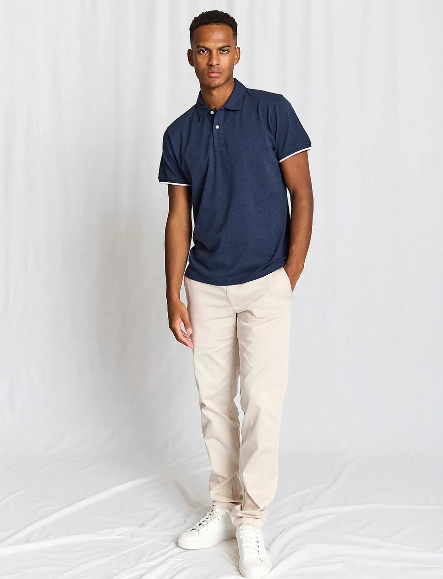 Bruun & Stengade - BS Delos Regular Fit Polo Shirt - lühikeste varrukatega polod - ocean - 5