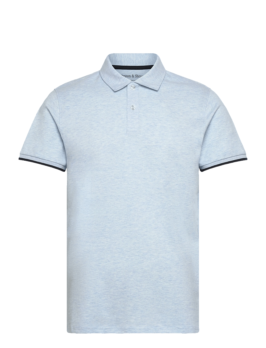 Bruun & Stengade - BS Delos Regular Fit Polo Shirt - lühikeste varrukatega polod - sky - 1