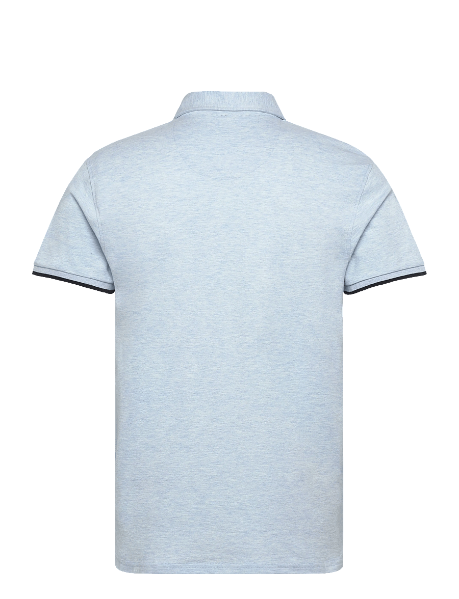 Bruun & Stengade - BS Delos Regular Fit Polo Shirt - lühikeste varrukatega polod - sky - 2