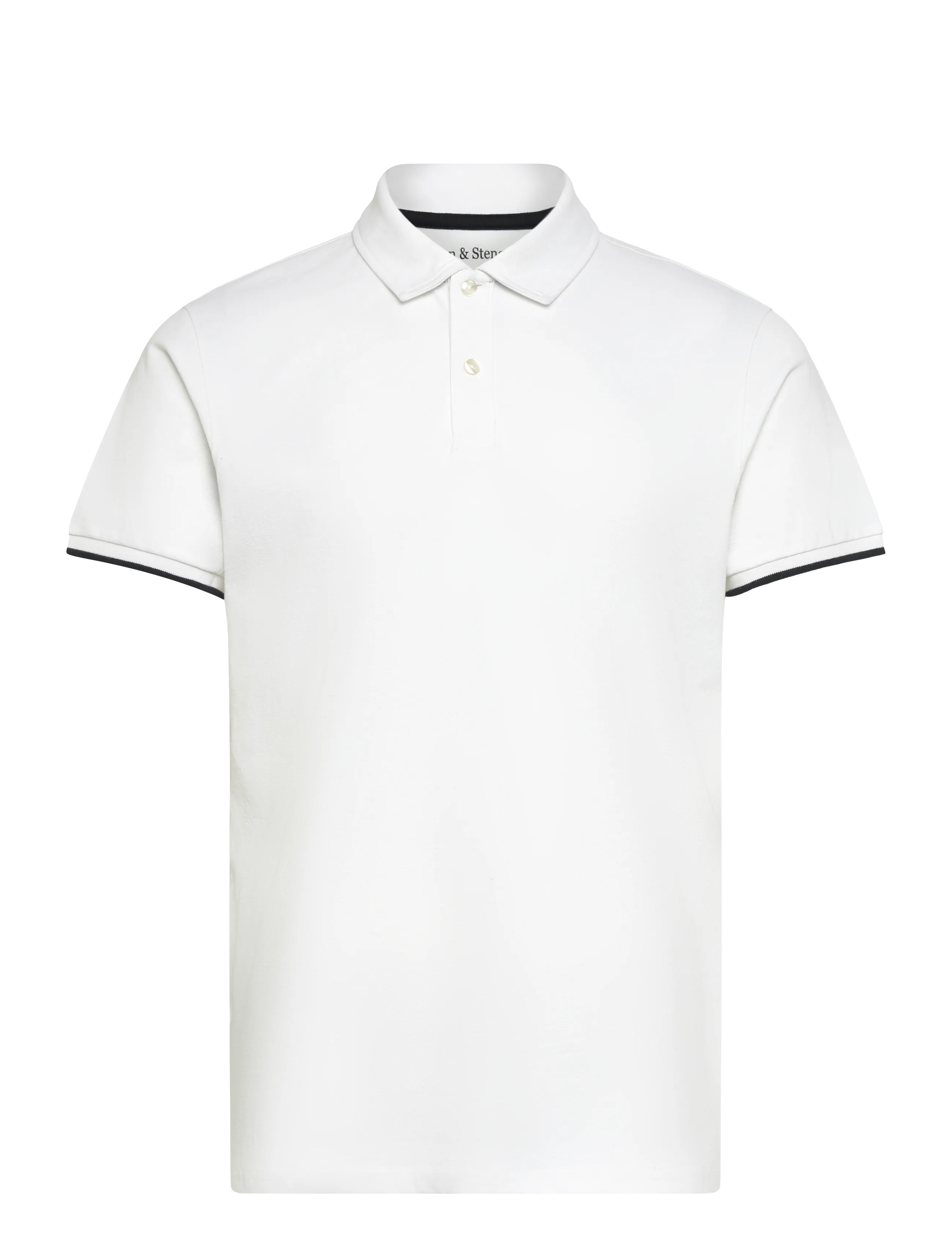 BRUUN & STENGADE Bs Delos Regular Fit Polo Shirt Weiß - L - Herren