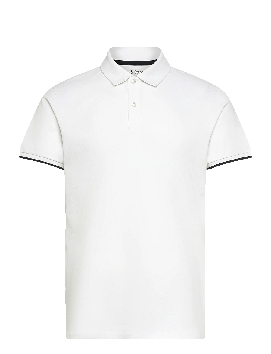 Bruun & Stengade - BS Delos Regular Fit Polo Shirt - lühikeste varrukatega polod - white - 1