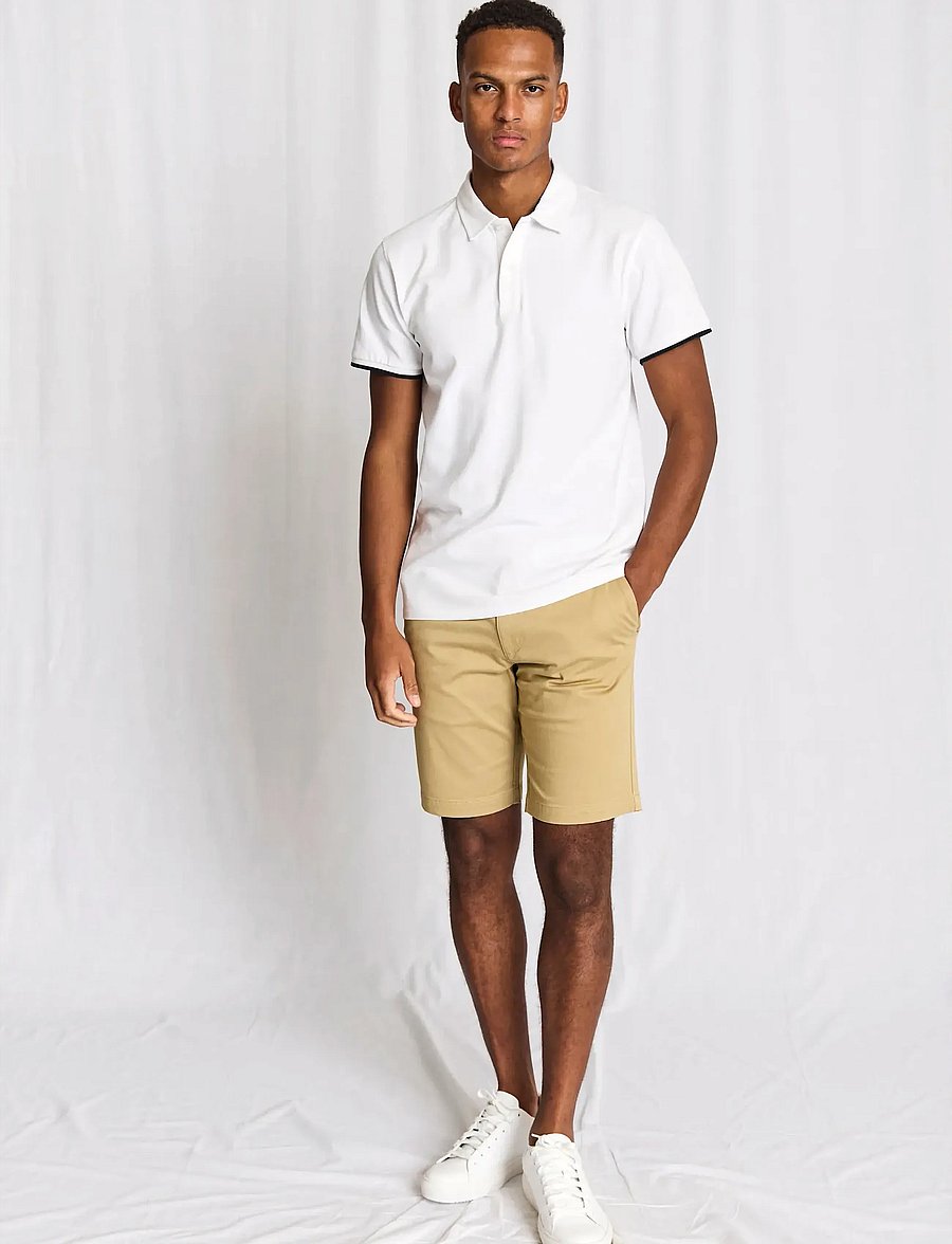 Bruun & Stengade - BS Delos Regular Fit Polo Shirt - lühikeste varrukatega polod - white - 4