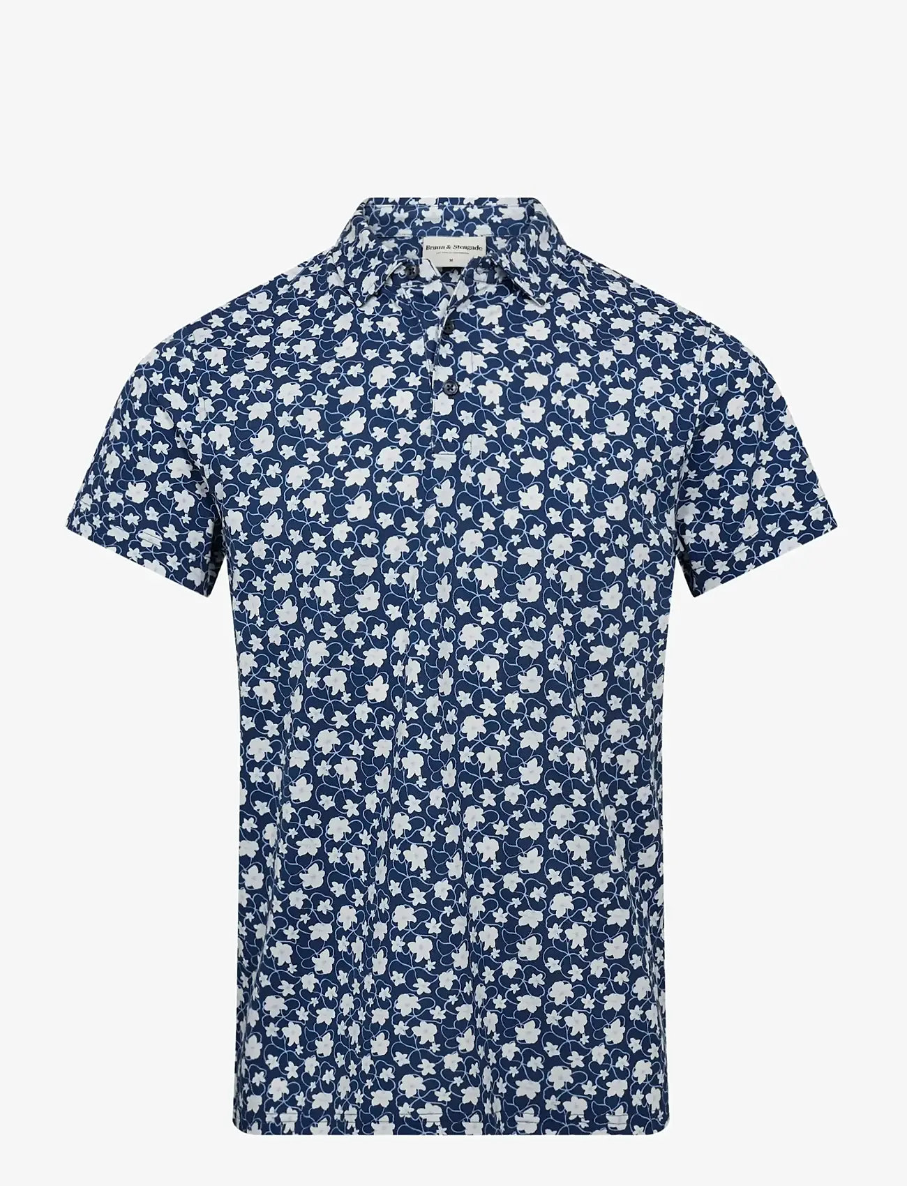 Bruun & Stengade - BS Symi Regular Fit Polo Shirt - kortærmede poloer - navy - 1