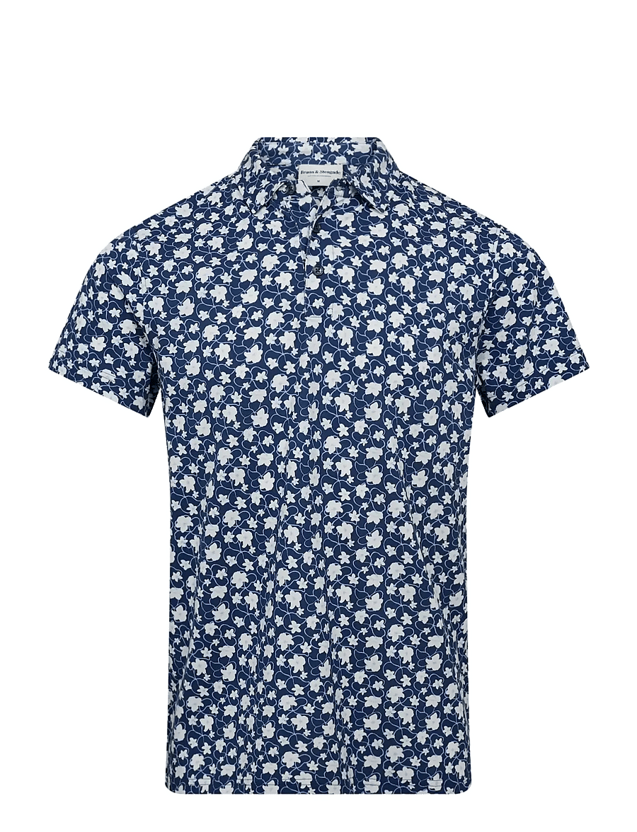 Bruun & Stengade - BS Symi Regular Fit Polo Shirt - kurzärmelig - navy - 1