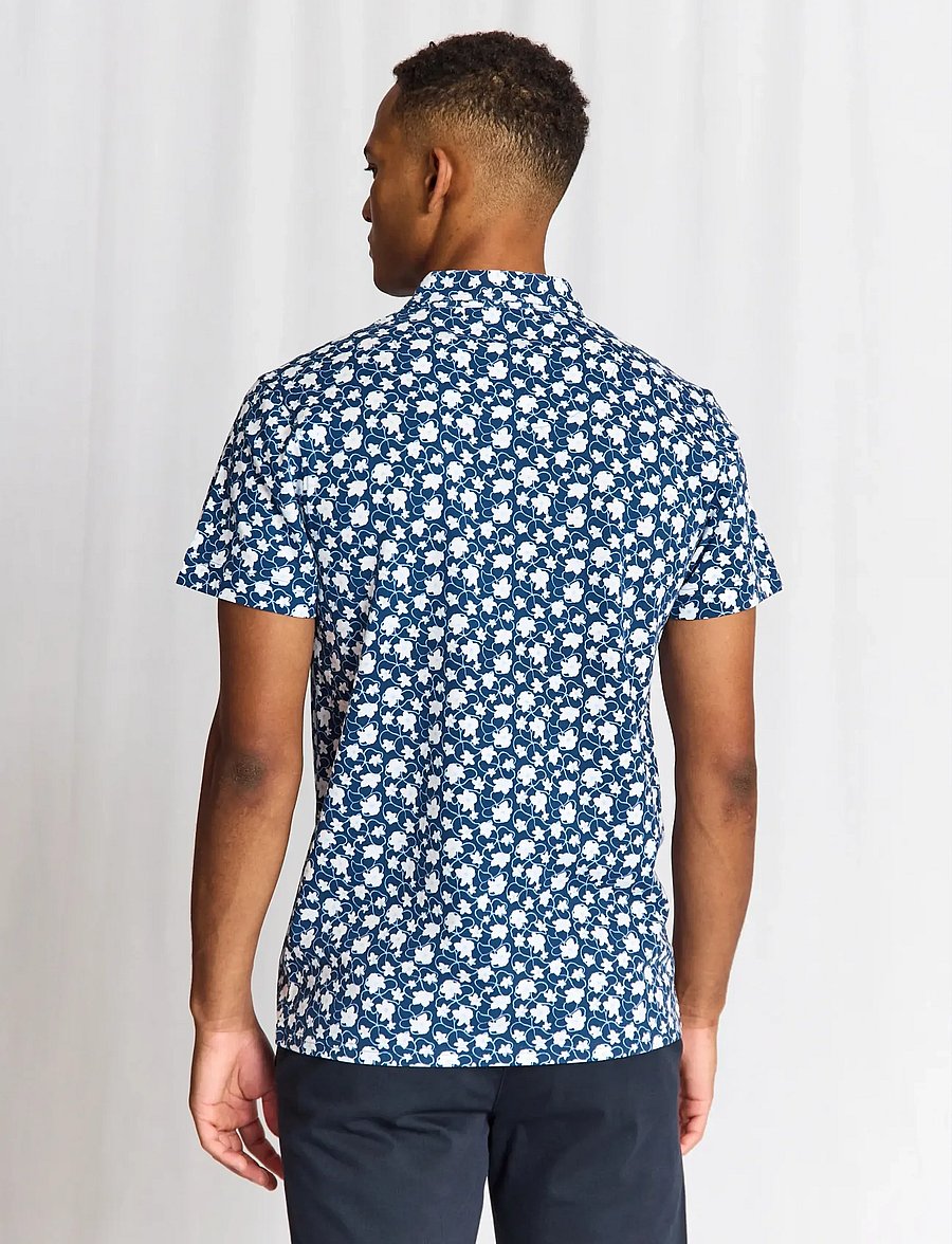 Bruun & Stengade - BS Symi Regular Fit Polo Shirt - kurzärmelig - navy - 4
