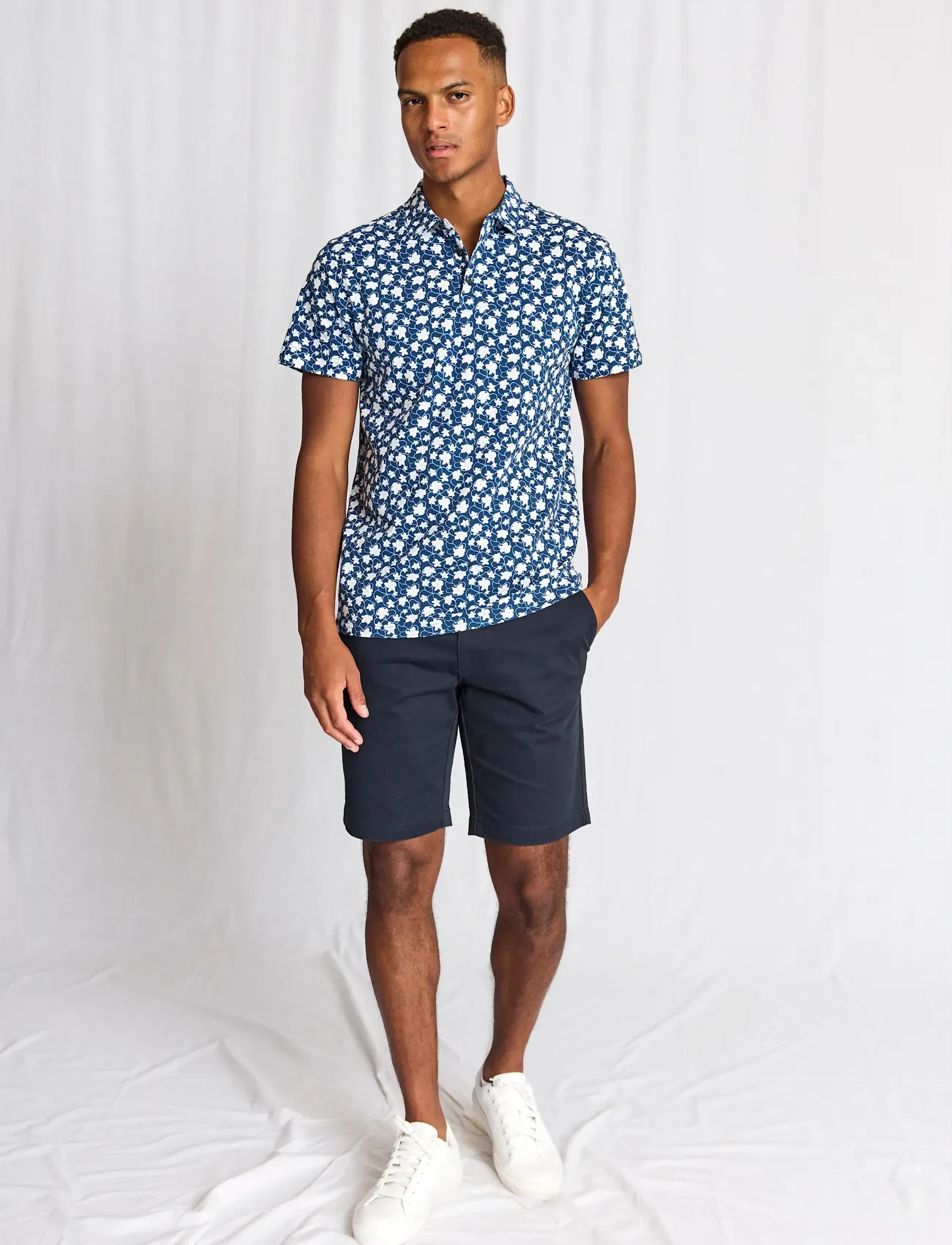Bruun & Stengade - BS Symi Regular Fit Polo Shirt - lühikeste varrukatega polod - navy - 5