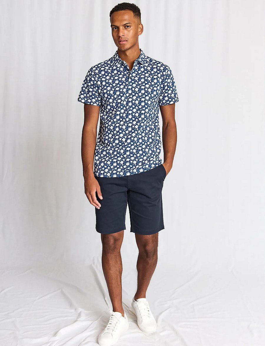 Bruun & Stengade - BS Symi Regular Fit Polo Shirt - kurzärmelig - navy - 5