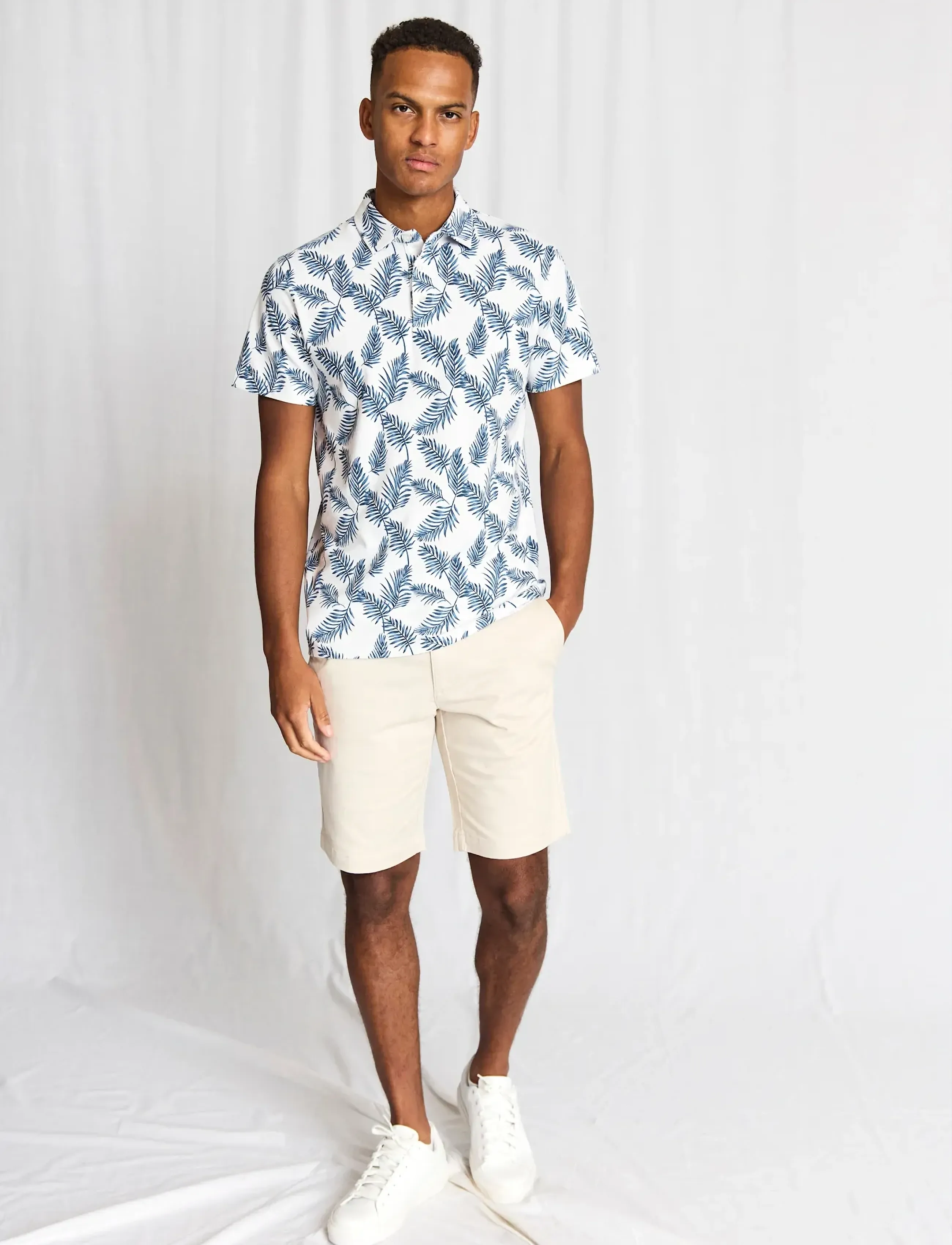 Bruun & Stengade - BS Ithaca Regular Fit Polo Shirt - kurzärmelig - white - 4