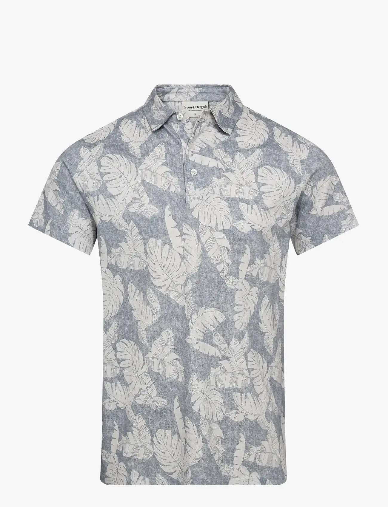Bruun & Stengade - BS Hydra Regular Fit Polo Shirt - kurzärmelig - dusty blue - 1