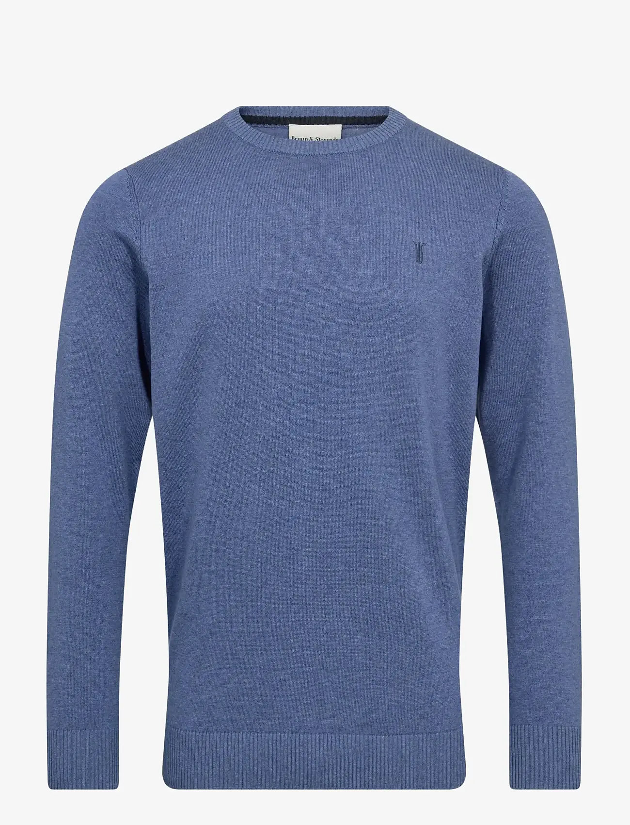 Bruun & Stengade - BS Jupiter Regular Fit Knitwear - rund hals - blue - 1