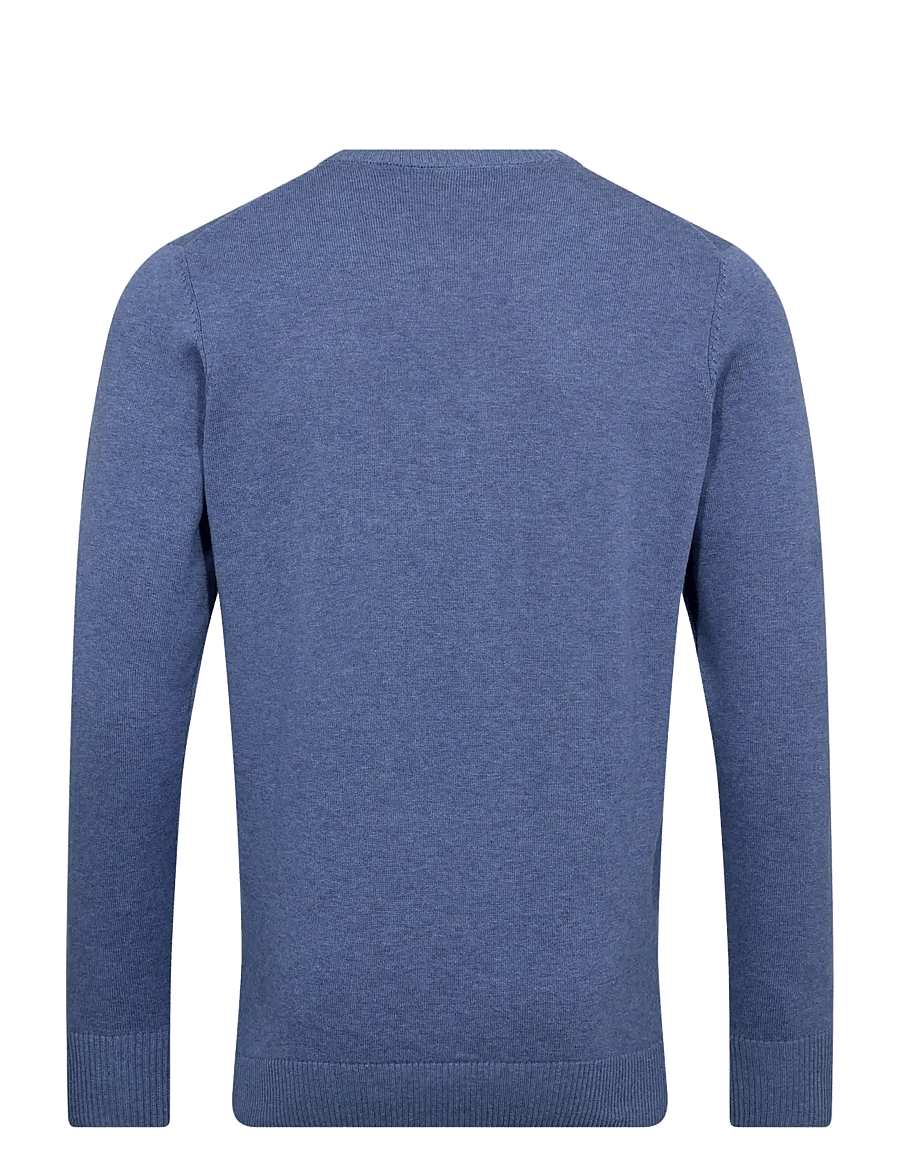 Bruun & Stengade - BS Jupiter Regular Fit Knitwear - round necks - blue - 2
