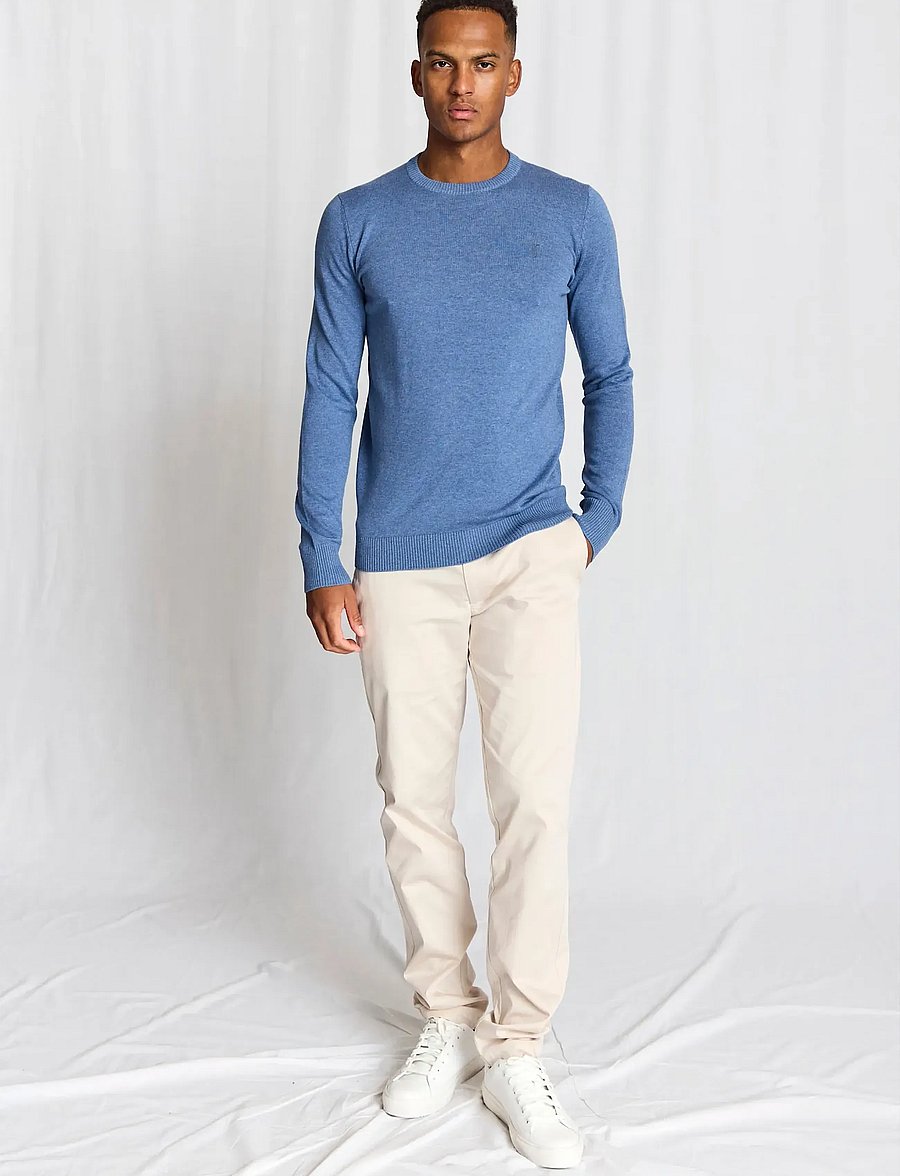 Bruun & Stengade - BS Jupiter Regular Fit Knitwear - round necks - blue - 5