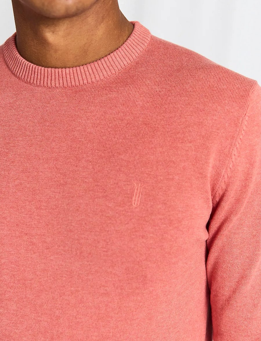 Bruun & Stengade - BS Jupiter Regular Fit Knitwear - ronde hals - dusty clay - 4