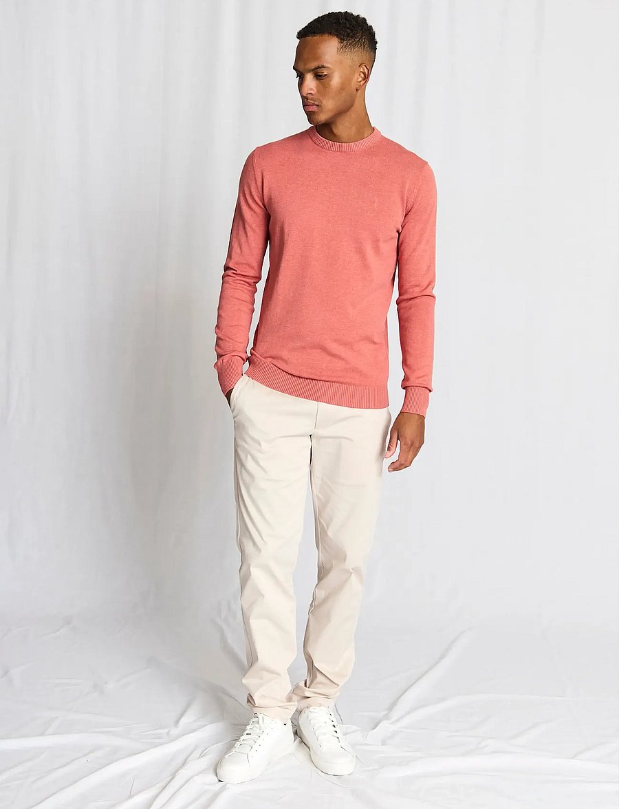 Bruun & Stengade - BS Jupiter Regular Fit Knitwear - ronde hals - dusty clay - 5