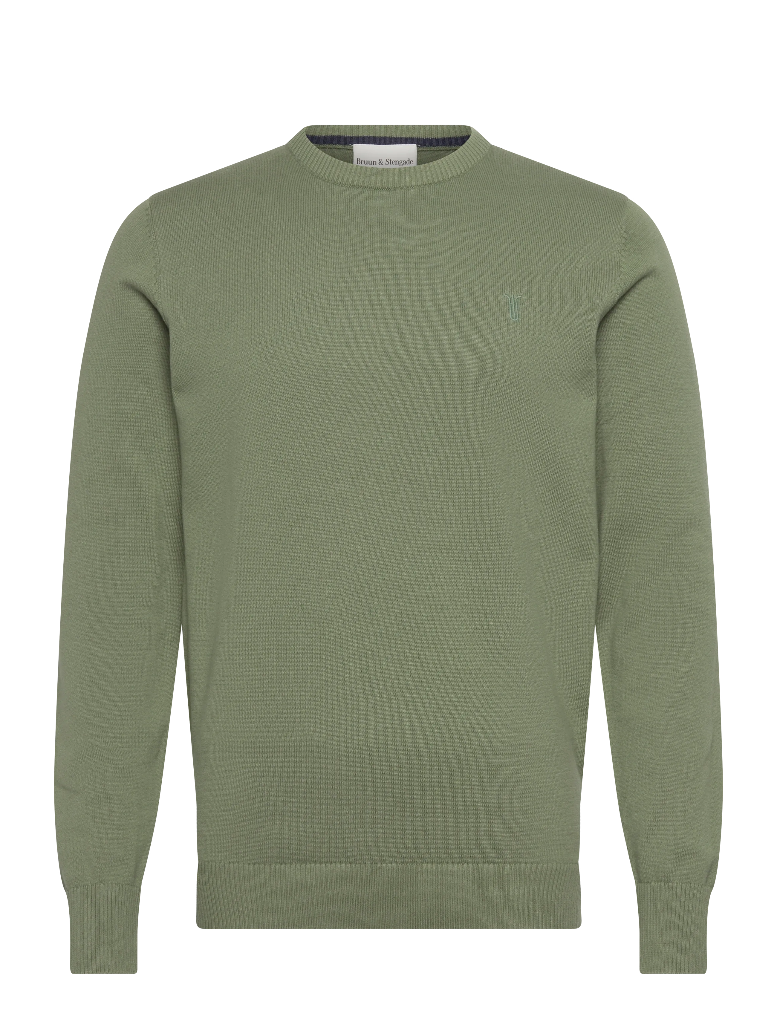 Bruun & Stengade BS Jupiter Regular Fit Knitwear - Tøj - GREEN / green