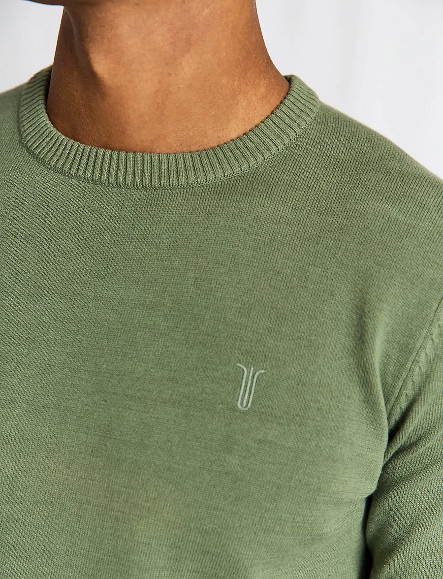 Bruun & Stengade - BS Jupiter Regular Fit Knitwear - round necks - green - 4