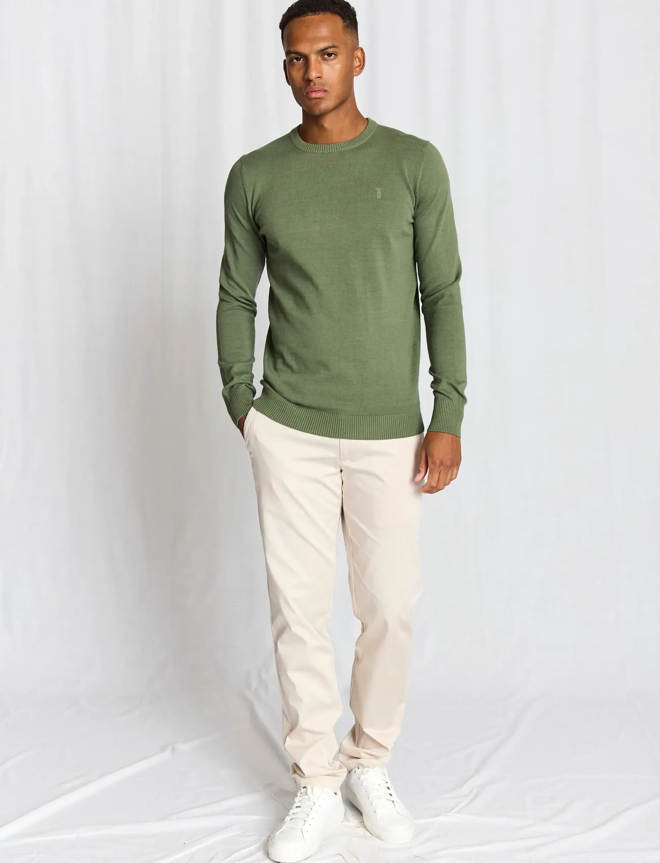Bruun & Stengade - BS Jupiter Regular Fit Knitwear - rund hals - green - 5
