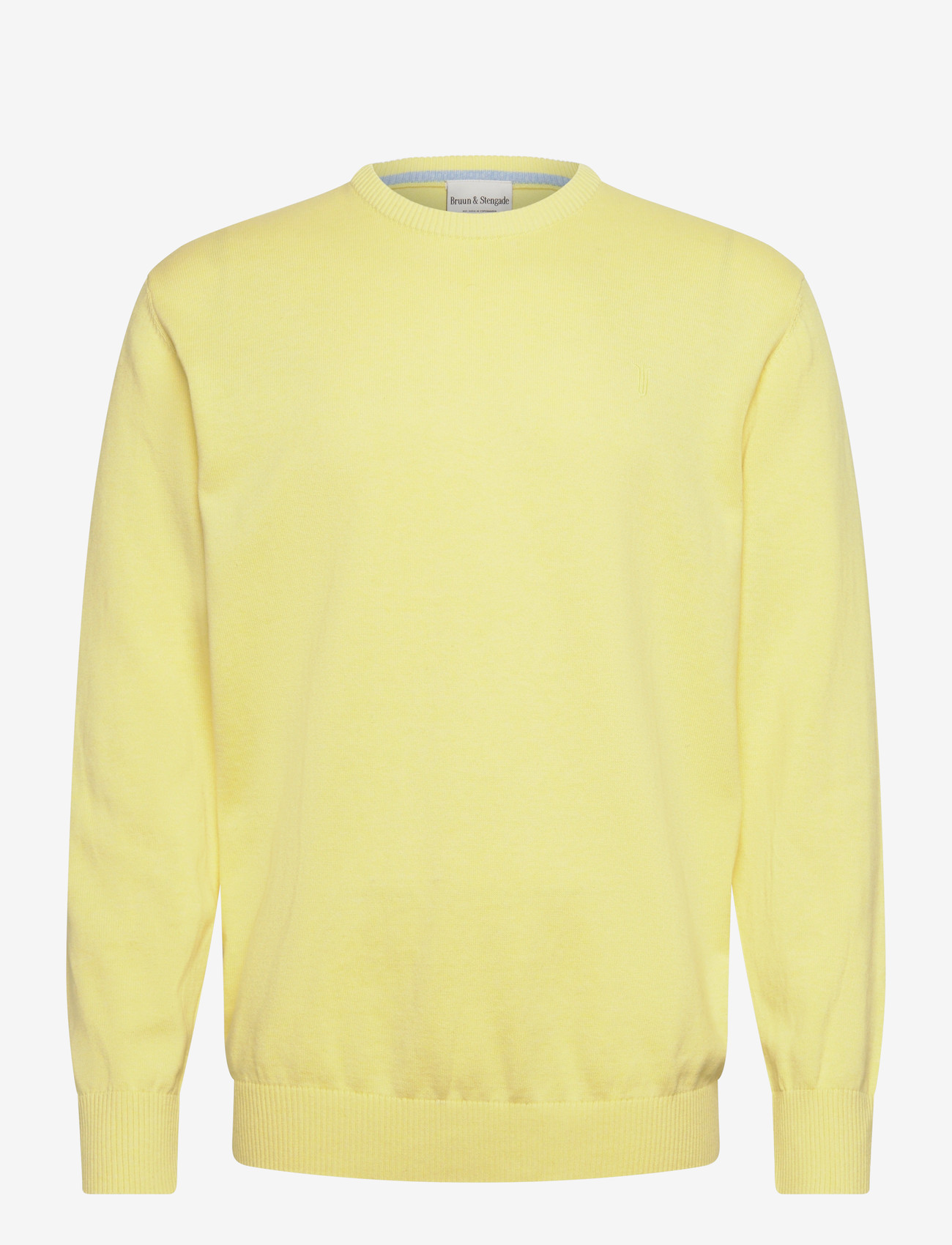 Bruun & Stengade - BS Jupiter Regular Fit Knitwear - rund hals - lemonade - 1