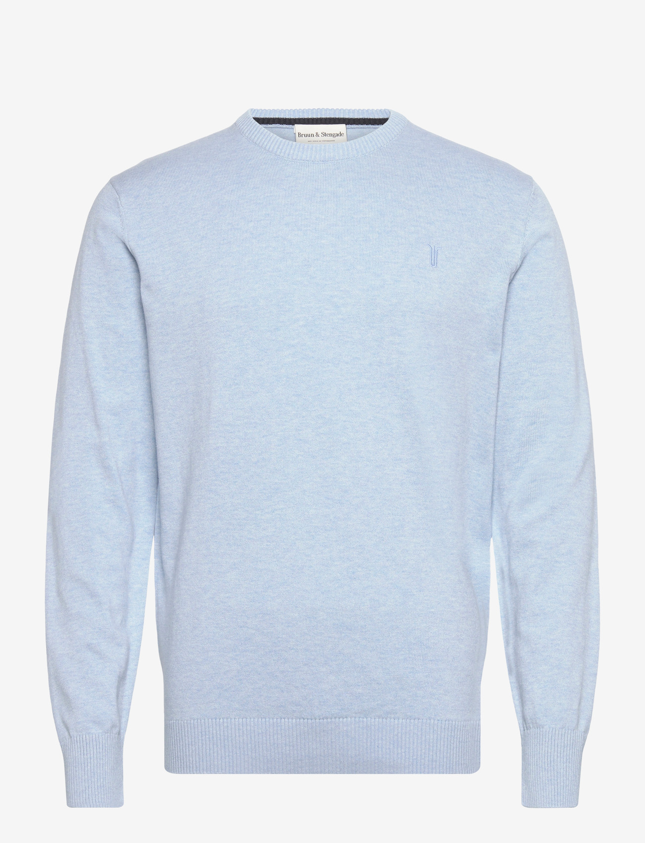 Bruun & Stengade - BS Jupiter Regular Fit Knitwear - rund hals - light blue - 1