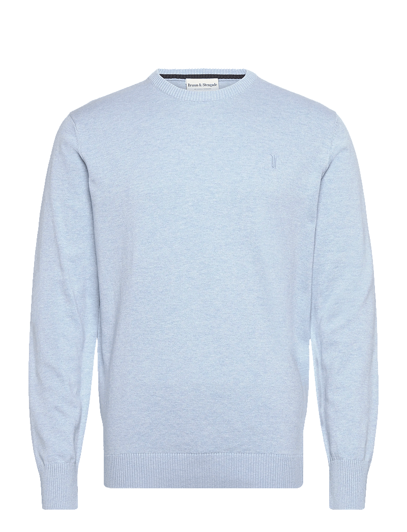 Bruun & Stengade - BS Jupiter Regular Fit Knitwear - rund hals - light blue - 1