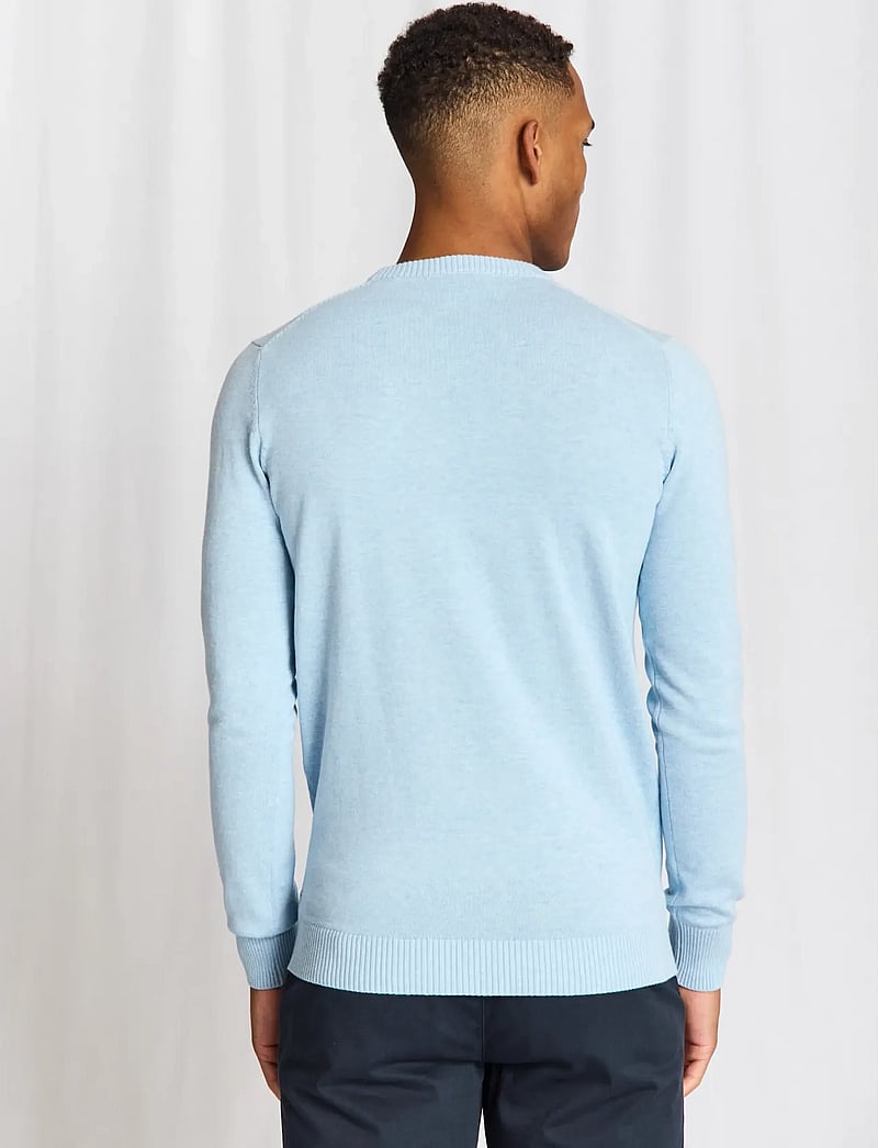 Bruun & Stengade - BS Jupiter Regular Fit Knitwear - rund hals - light blue - 3