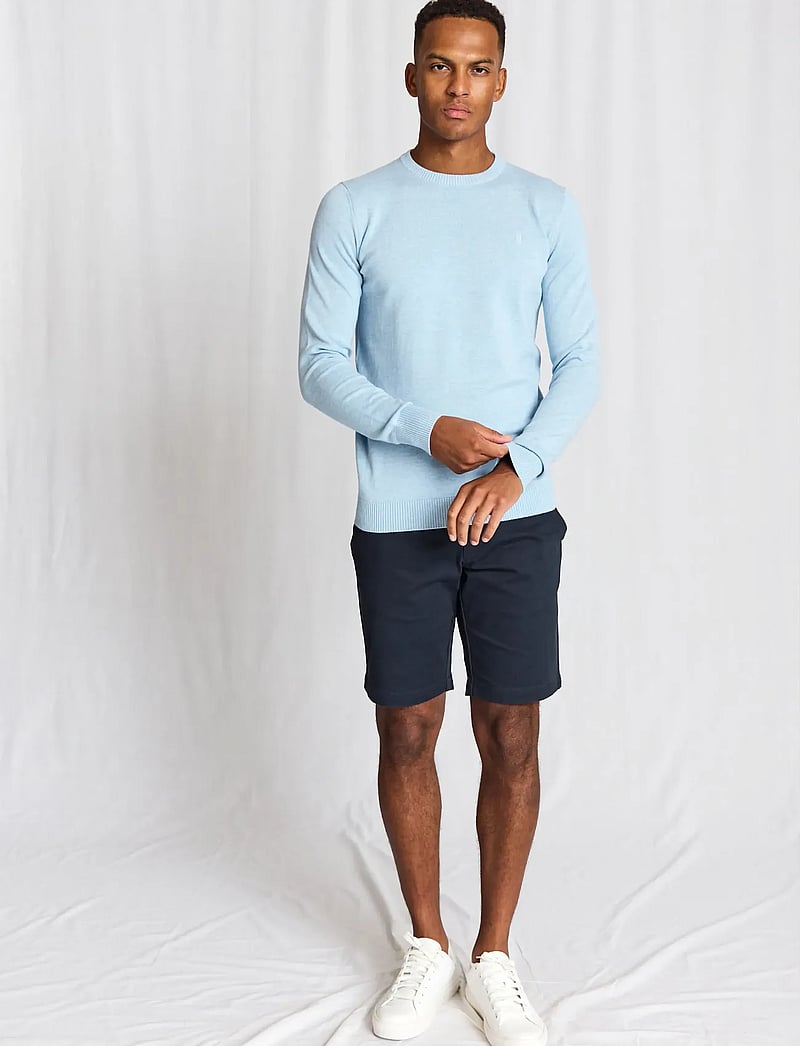 Bruun & Stengade - BS Jupiter Regular Fit Knitwear - rund hals - light blue - 5