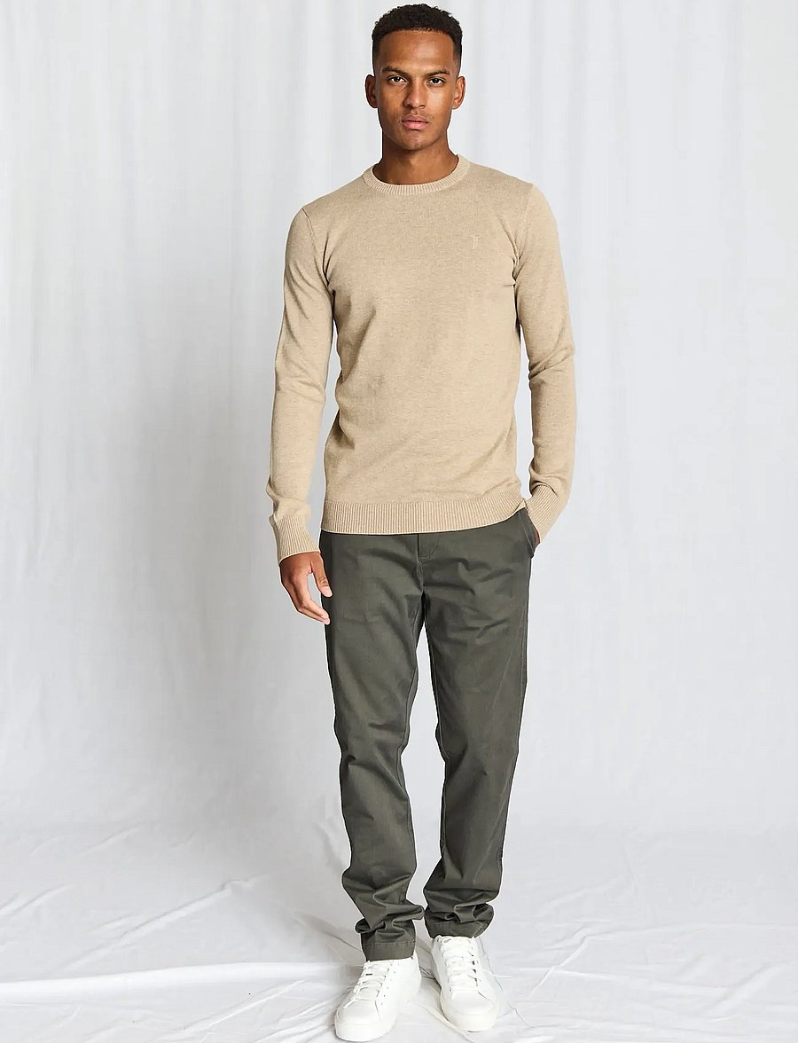 Bruun & Stengade - BS Jupiter Regular Fit Knitwear - Ümara kaelusega - light brown - 5
